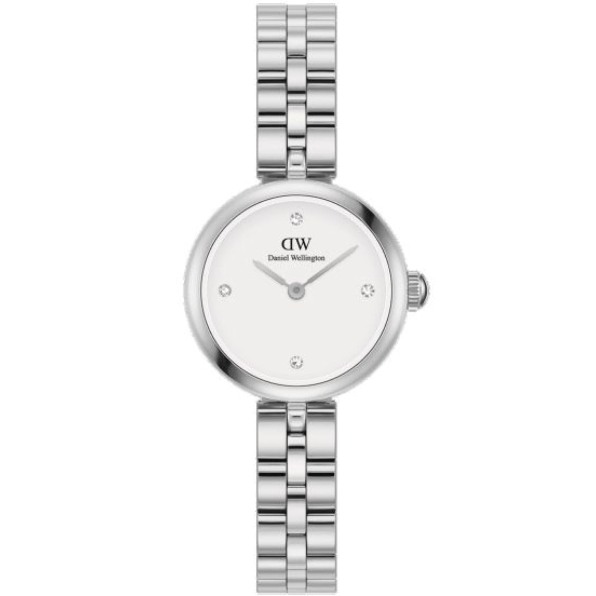 Daniel Wellington Elan 22mm Weißes Zifferblatt Stahl Damen Quarz Uhr DW00100716