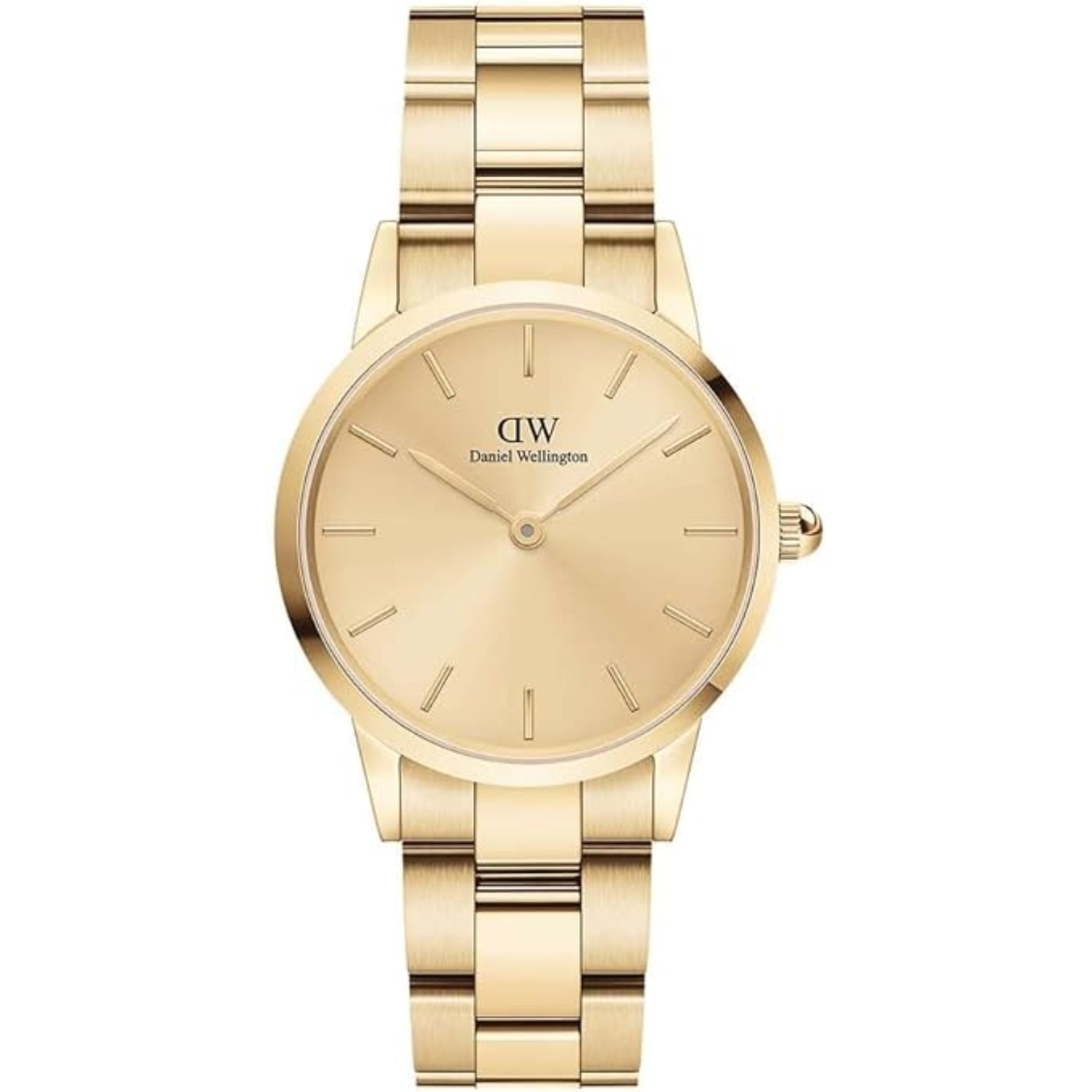 Daniel Wellington Iconic 28mm Gold Zifferblatt Stahl Damen Quarz Uhr DW00100403