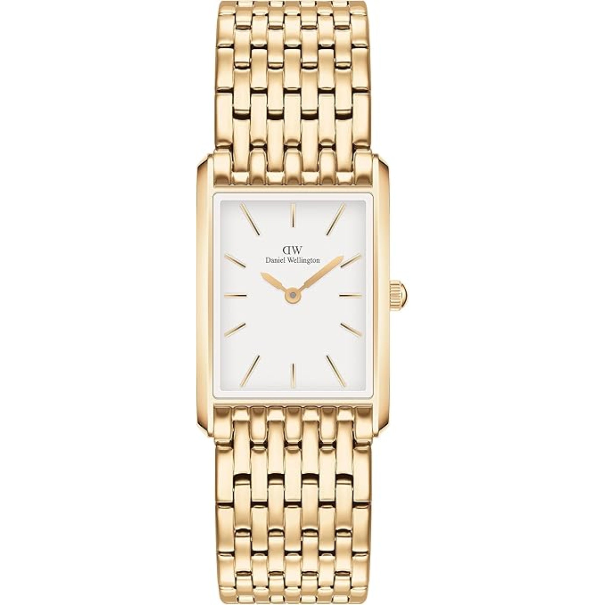 Daniel Wellington BOUND 9-Link White Dial Steel Strap Women’s Watch DW00100705