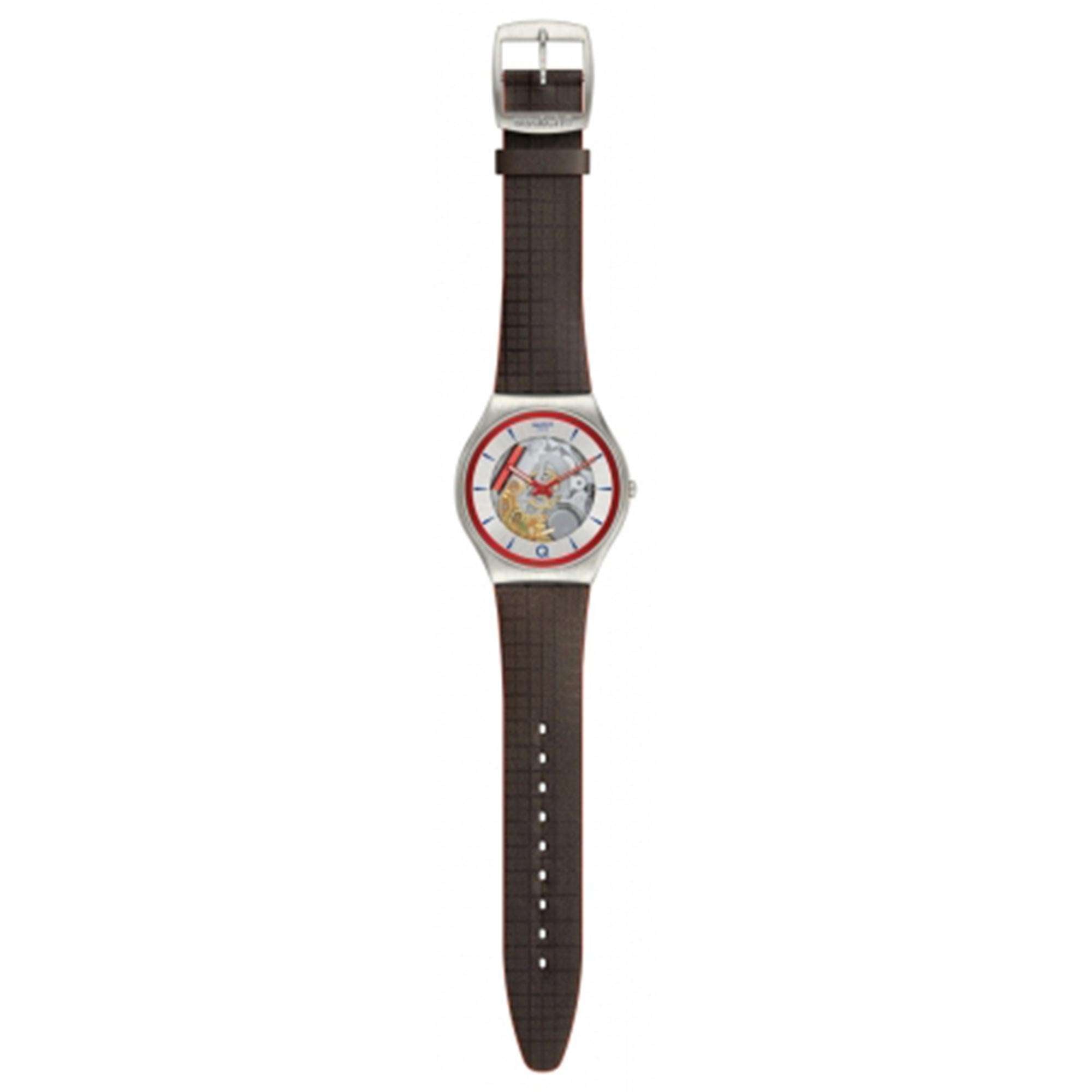 Swatch James Bond Q 2020 No Time To Die Limited Edition Uhr mit silbernem Zifferblatt, Herren, SS07Z100