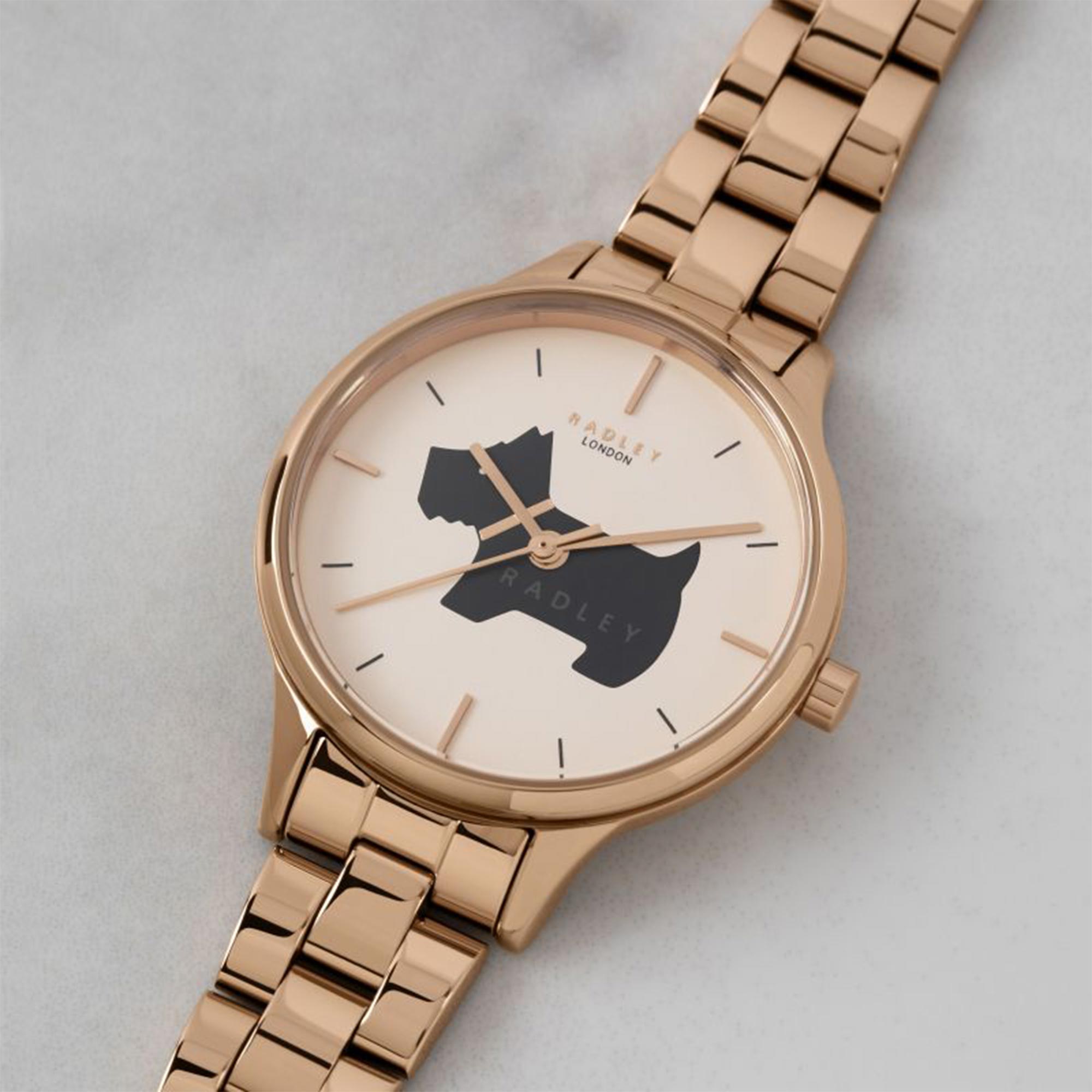 Radley Meridan Place Quarz Rosé Zifferblatt Edelstahlarmband Damen Uhr RY4530