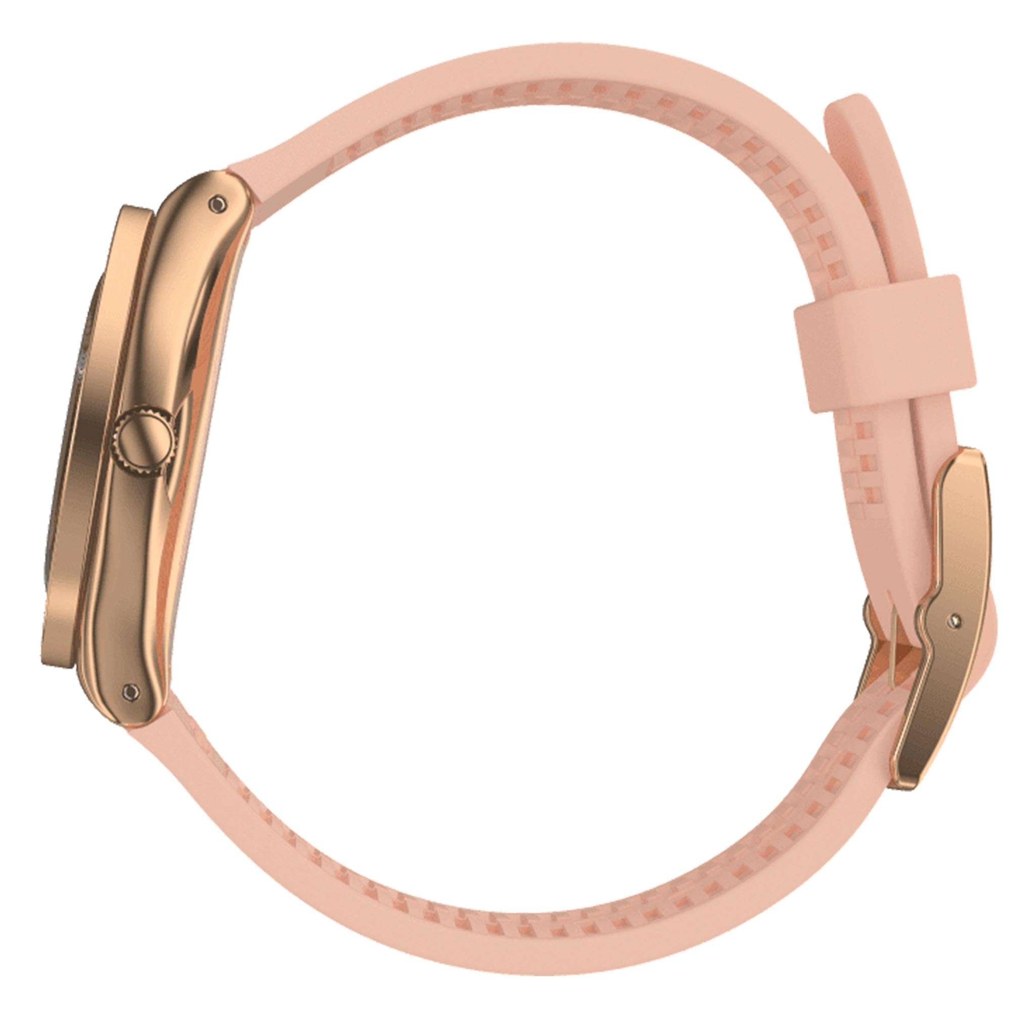 Swatch Pink Confusion Quartz Pink Dial Silicone Strap Women's Watch YLG140