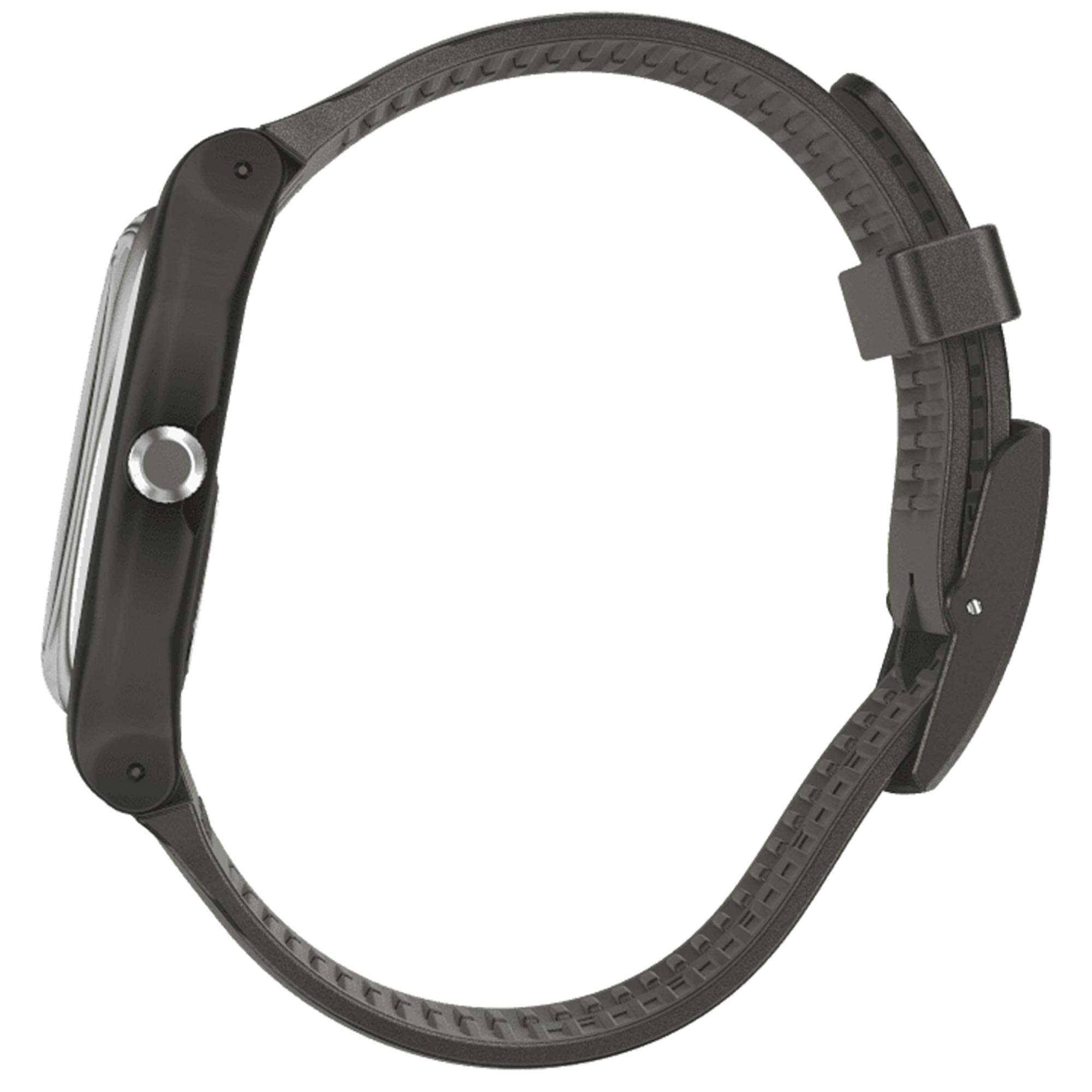 Swatch Intercyderal Quartz Schwarzes Zifferblatt Silikonarmband Uhr SUOB178