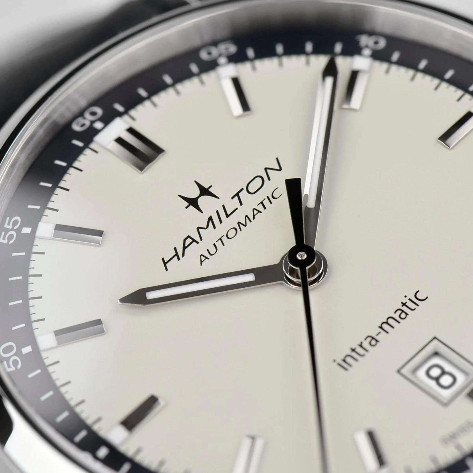 Hamilton American Classic 40mm Beiges Zifferblatt Leder Herren Automatik Uhr H38425720