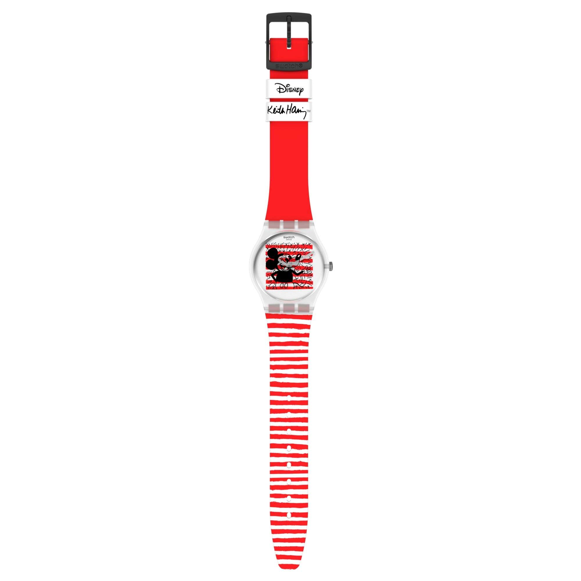 Swatch Originals 34mm White Dial Silicone Quartz Watch GZ352