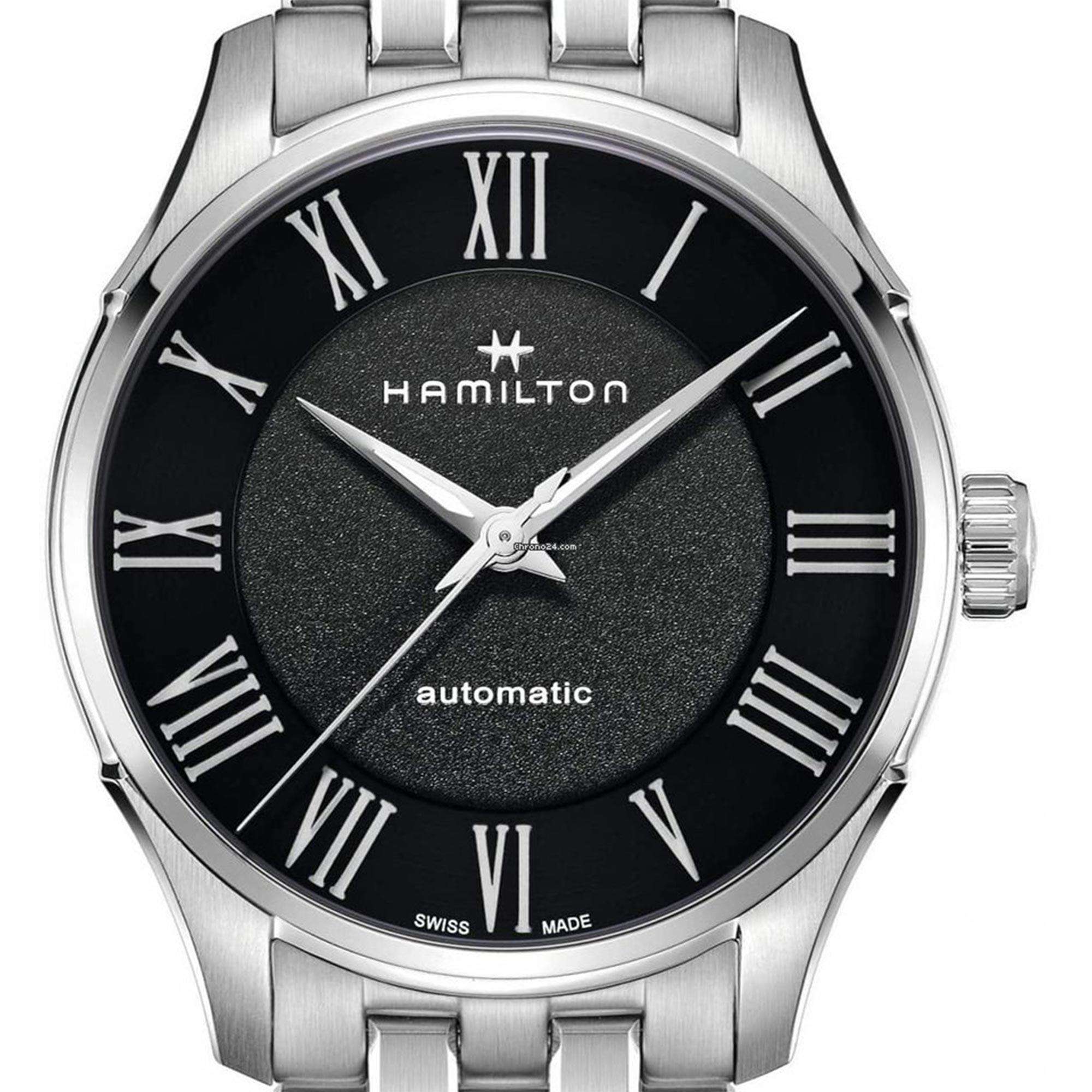 Hamilton Jazzmaster 40mm Black Dial Steel Mens Automatic Watch H42535130