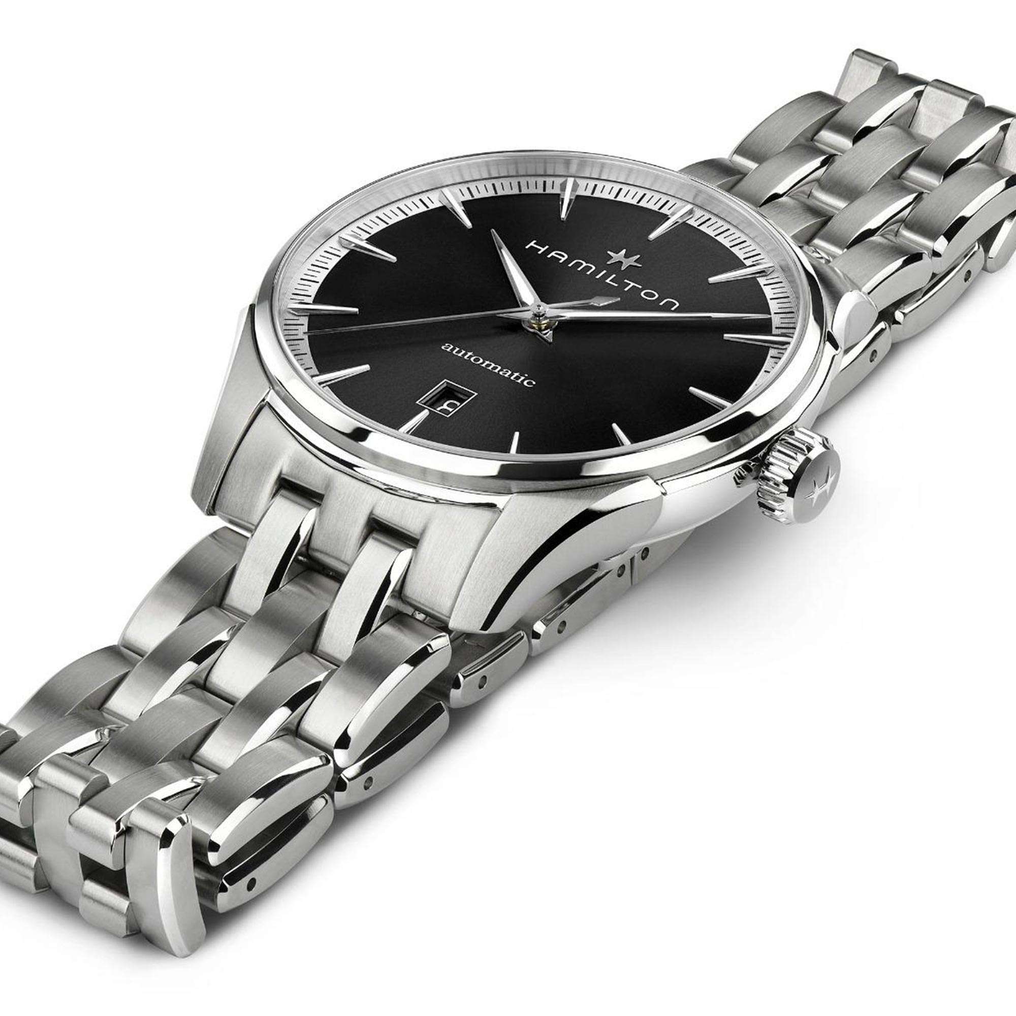 Hamilton Jazzmaster 40mm Black Dial Steel Mens Automatic Watch H32475130