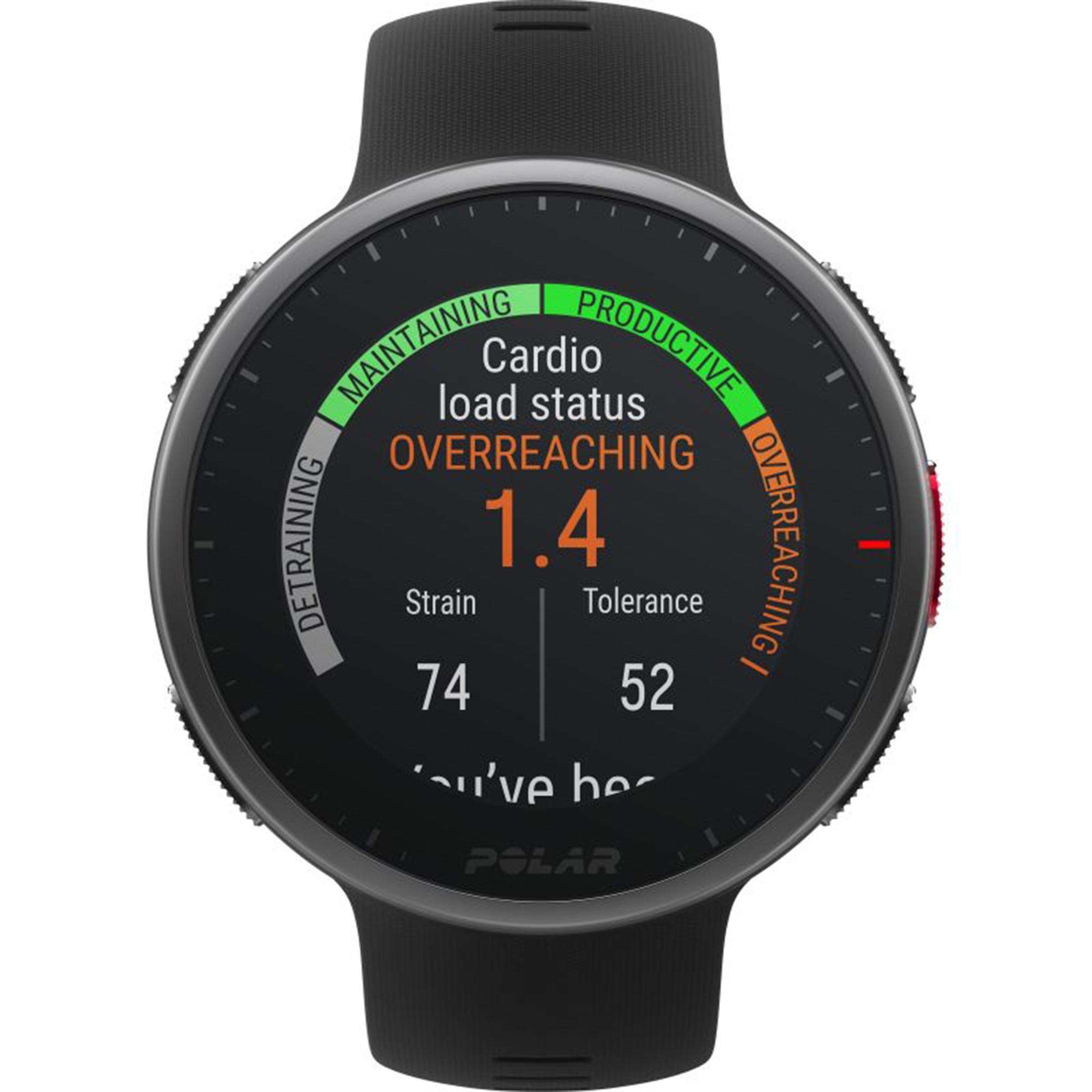Polar Vantage V2 Quarz Digital Zifferblatt Schwarzes Gummiarmband Smartwatch 90082710
