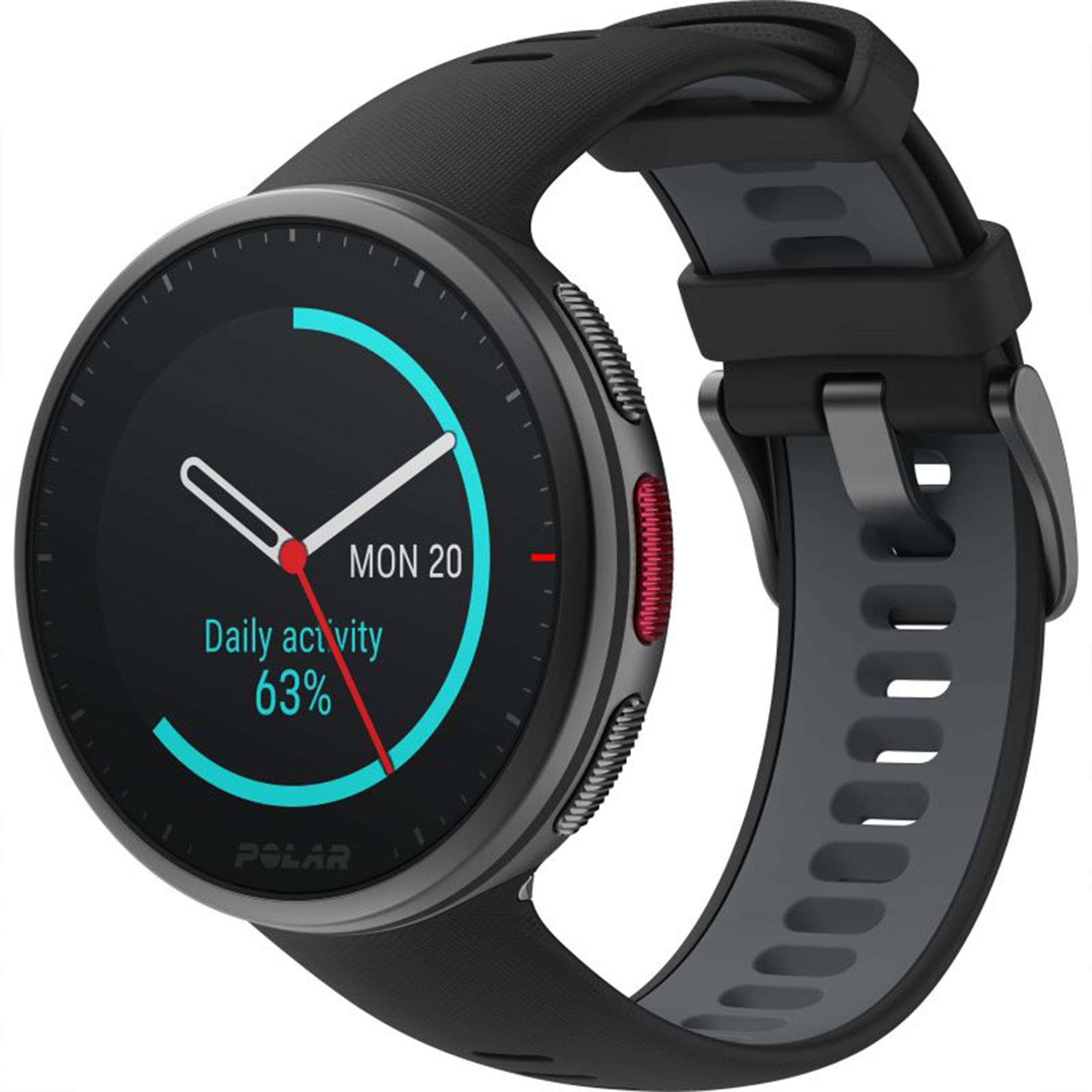 Polar Vantage V2 Quarz Digital Zifferblatt Schwarzes Gummiarmband Smartwatch 90082710