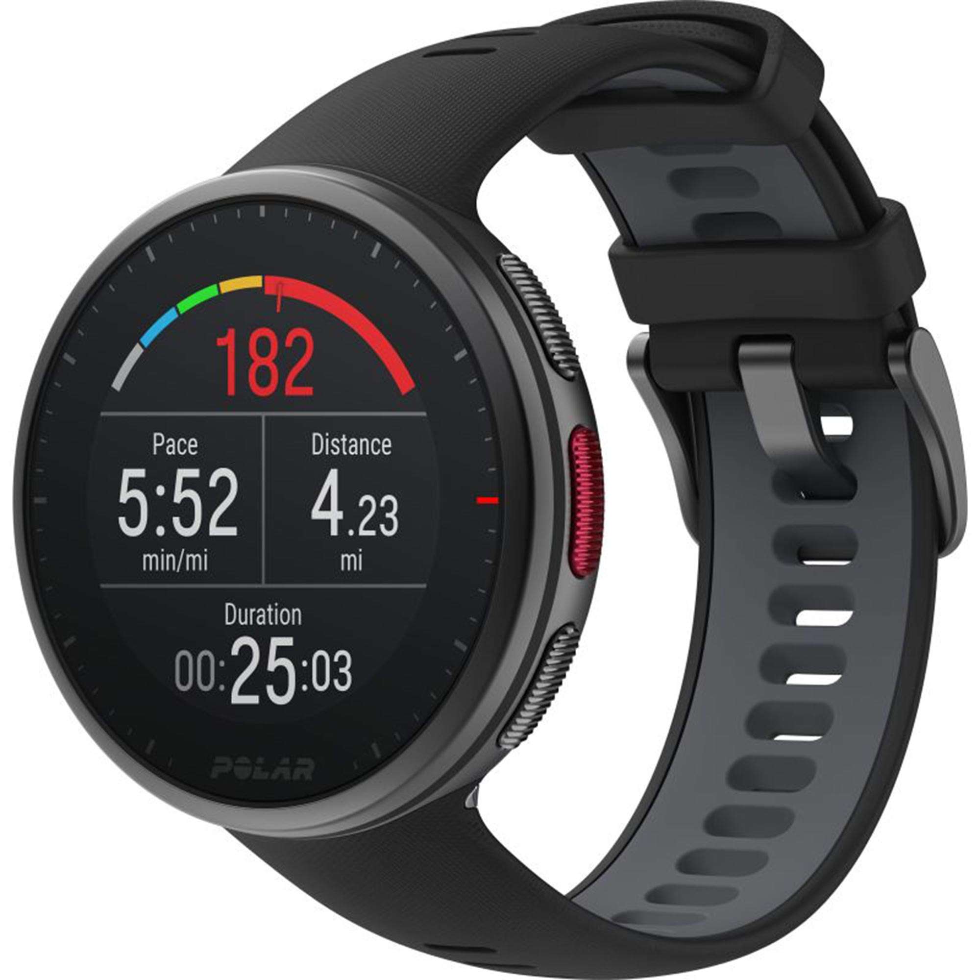 Polar Vantage V2 Quarz Digital Zifferblatt Schwarzes Gummiarmband Smartwatch 90082710