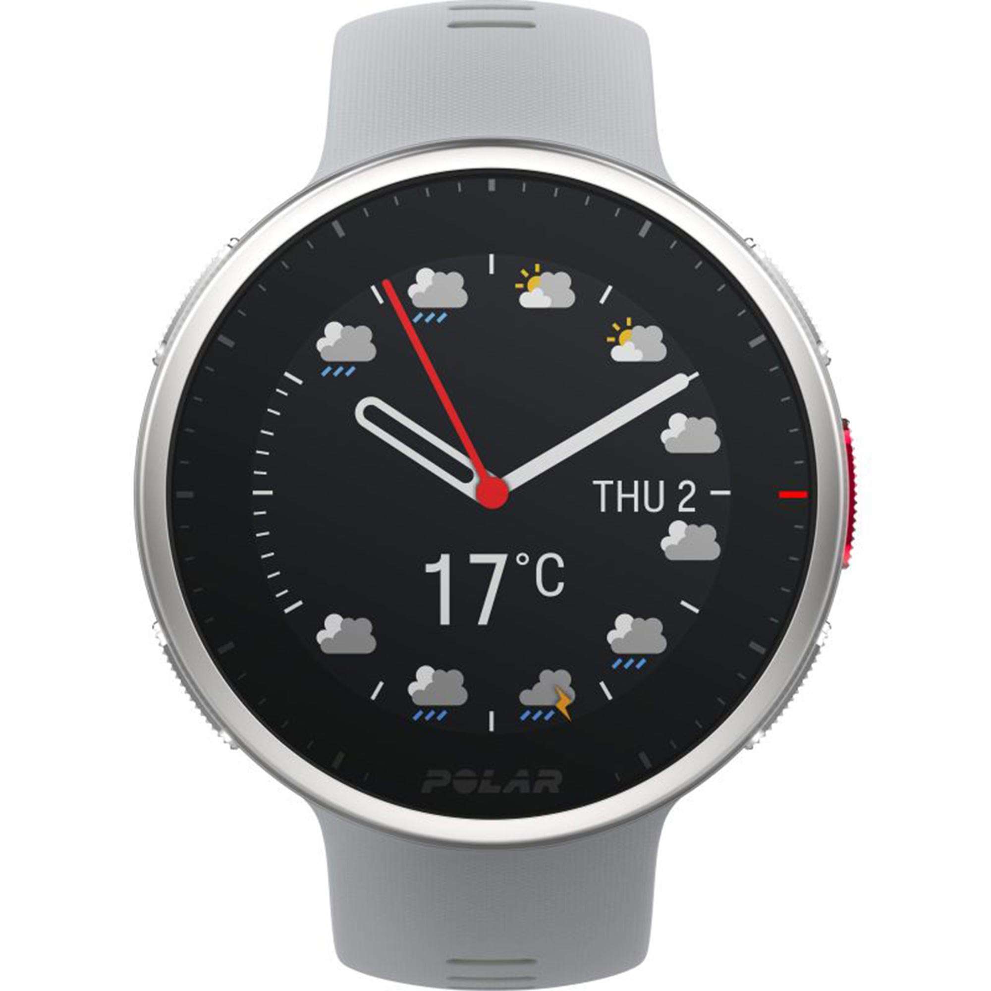 Polar Vantage V2 Quarz Digital Zifferblatt Graues Gummiarmband Smartwatch 90083651