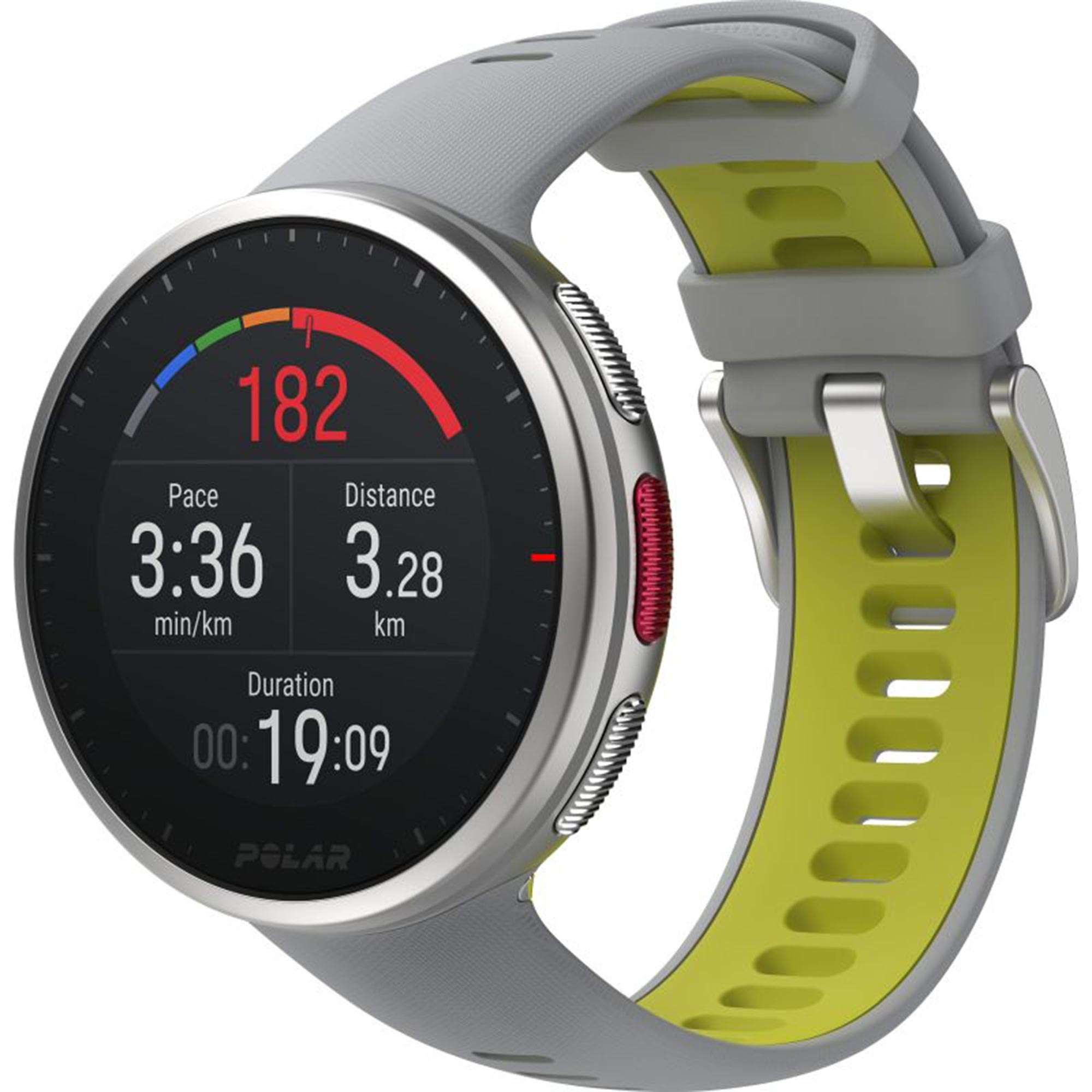 Polar Vantage V2 Quarz Digital Zifferblatt Graues Gummiarmband Smartwatch 90083651