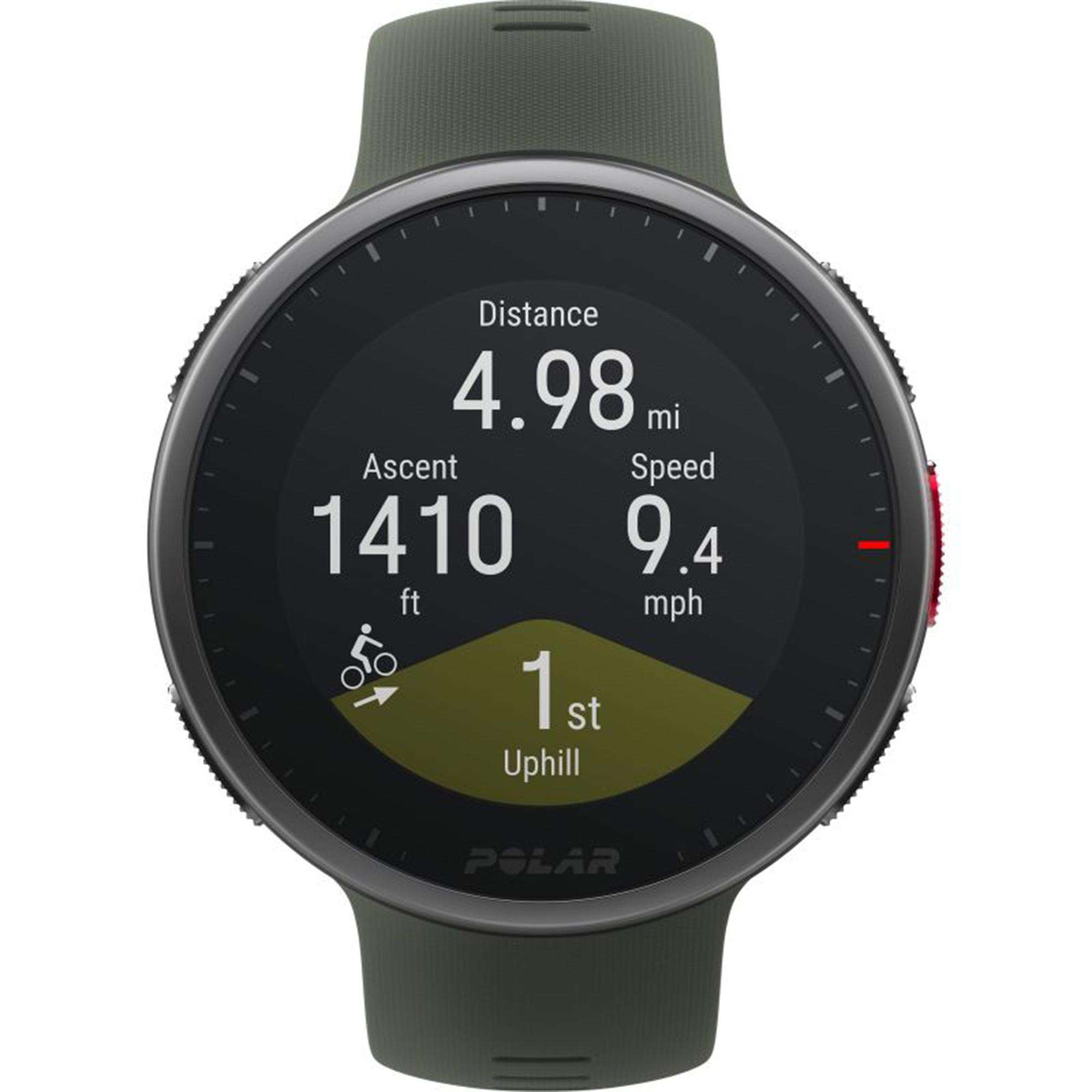 Polar Vantage V2 Quarz Digital Zifferblatt Grünes Gummiarmband Smartwatch 90083653
