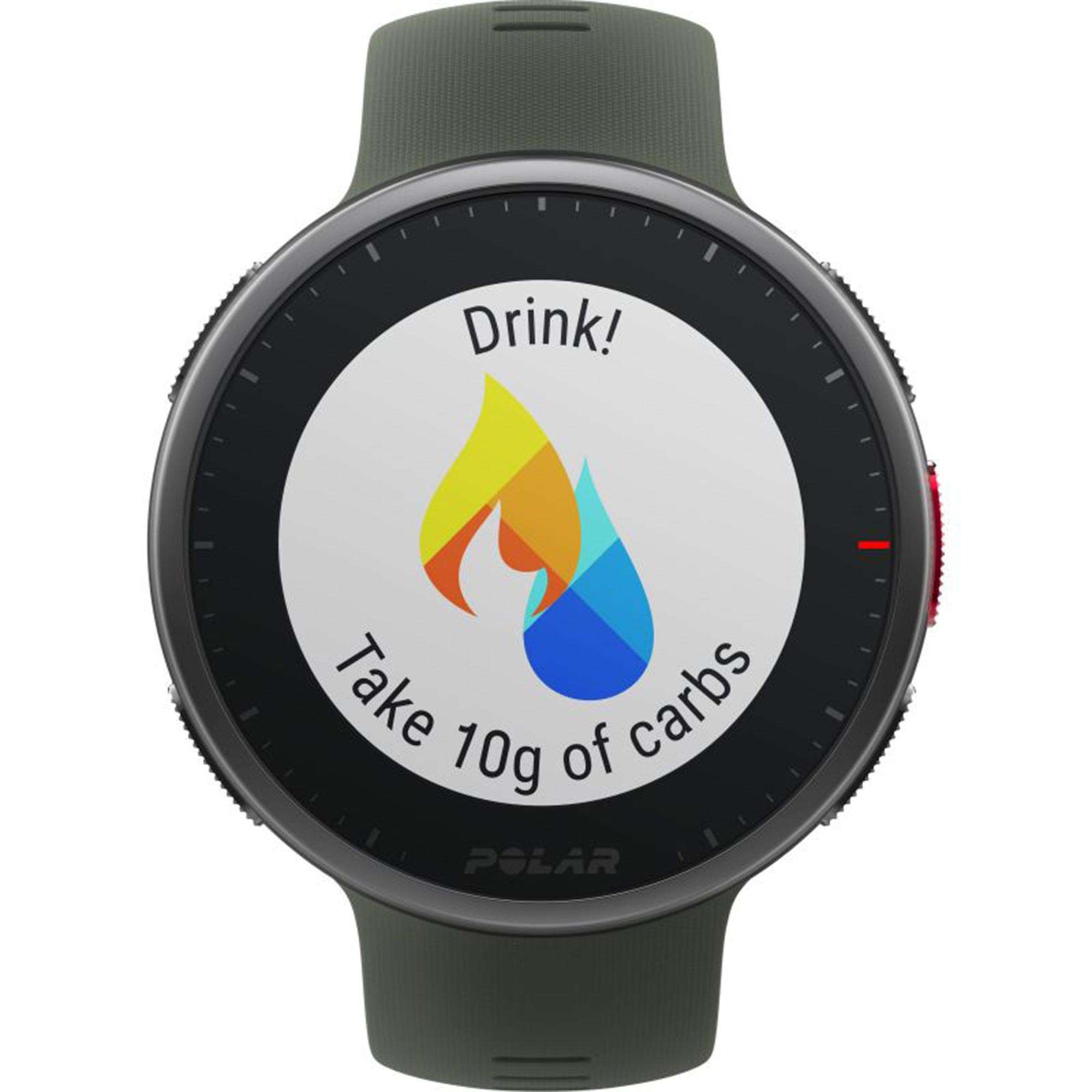 Polar Vantage V2 Quarz Digital Zifferblatt Grünes Gummiarmband Smartwatch 90083653