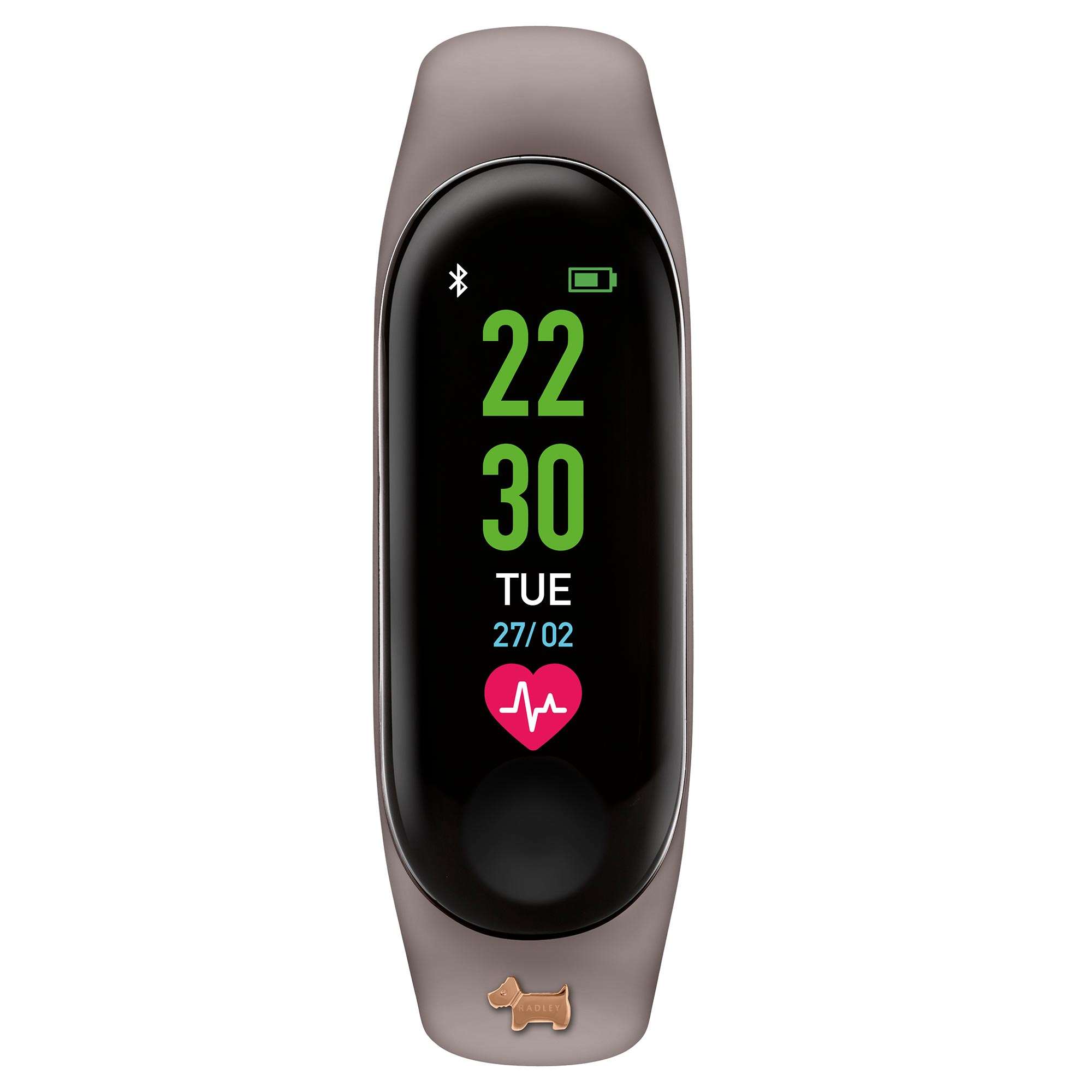 Radley Serie 01 Aktivitäts-Tracker Quarz Digitalzifferblatt Graues Gummiarmband Damen Uhr RYS01-2018