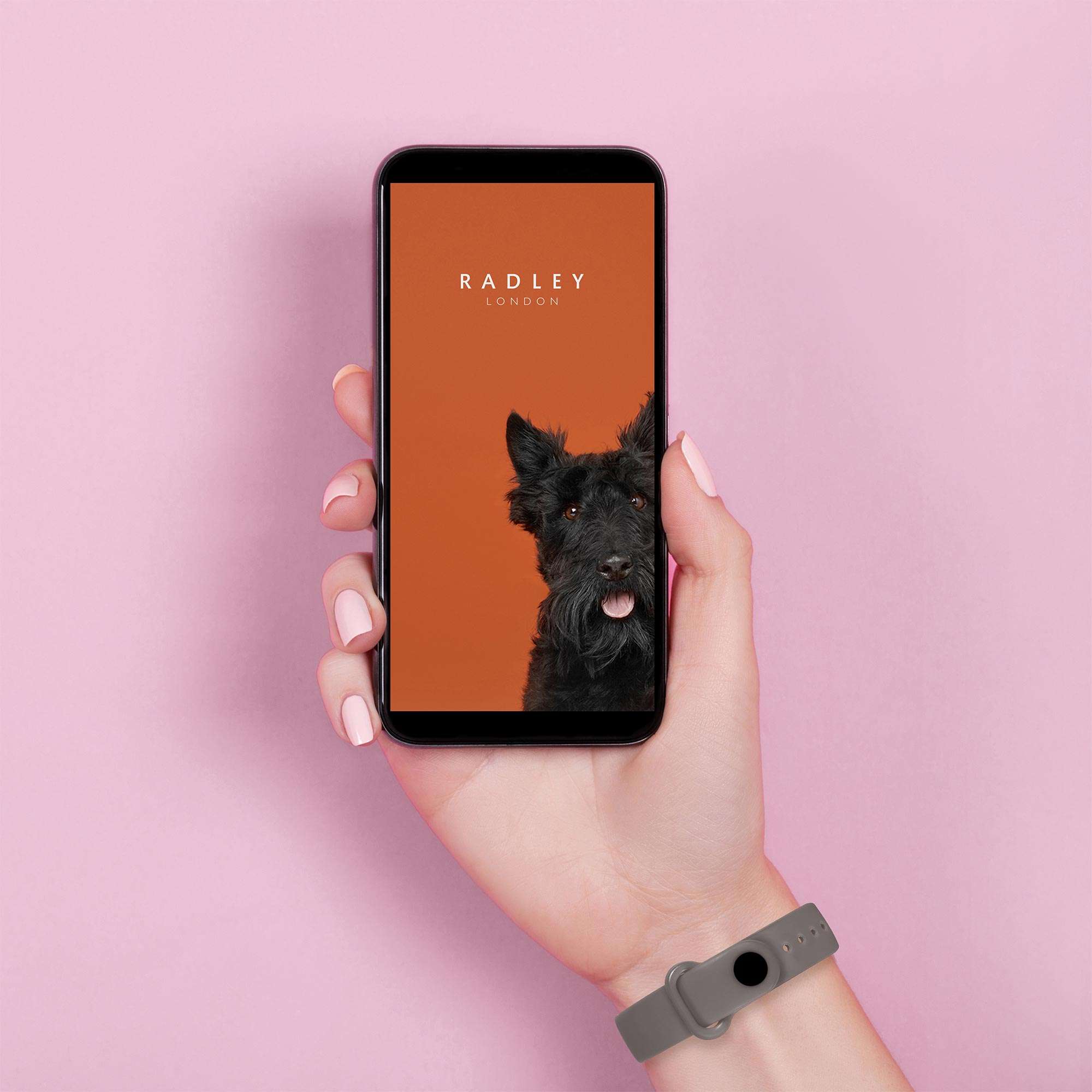 Radley Serie 01 Aktivitäts-Tracker Quarz Digitalzifferblatt Graues Gummiarmband Damen Uhr RYS01-2018