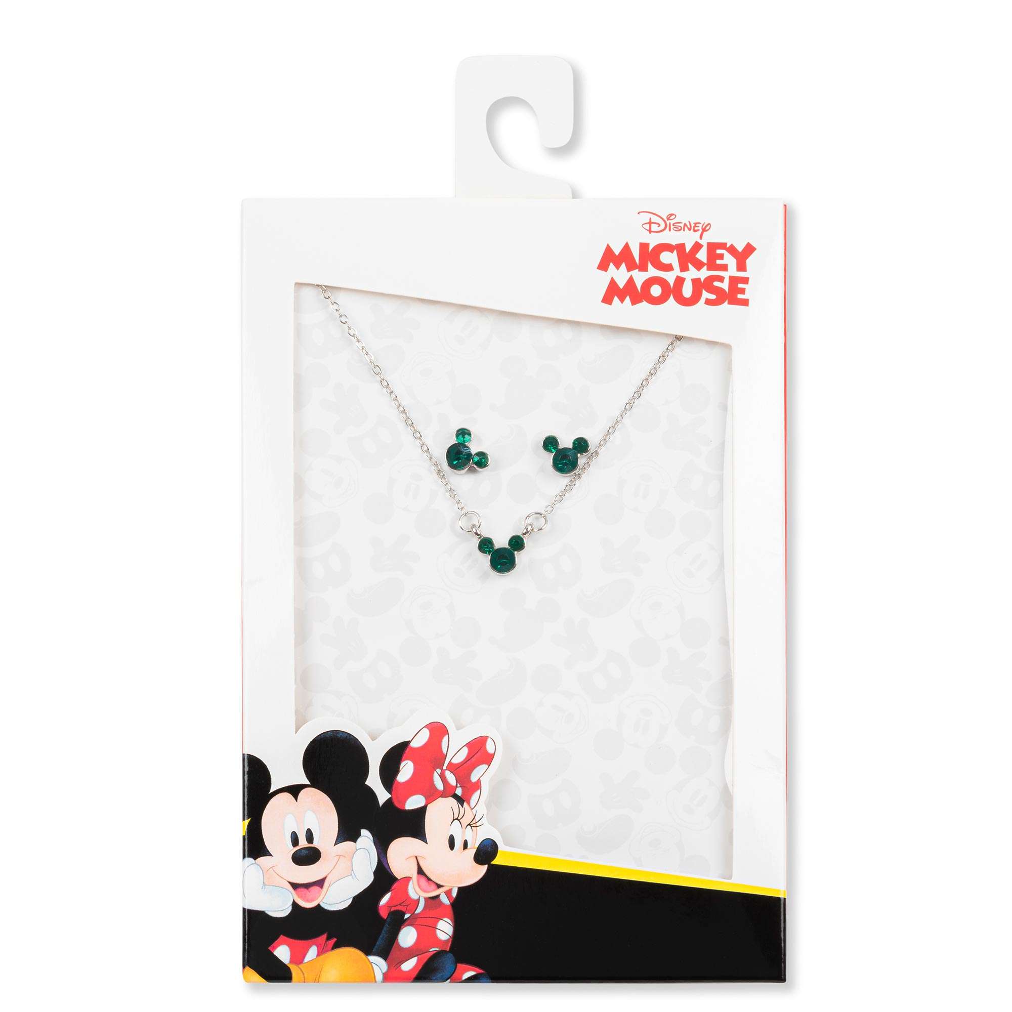 Disney Mickey Mouse Geburtsstein Halskette und Ohrringe Set SH00519RMAYL