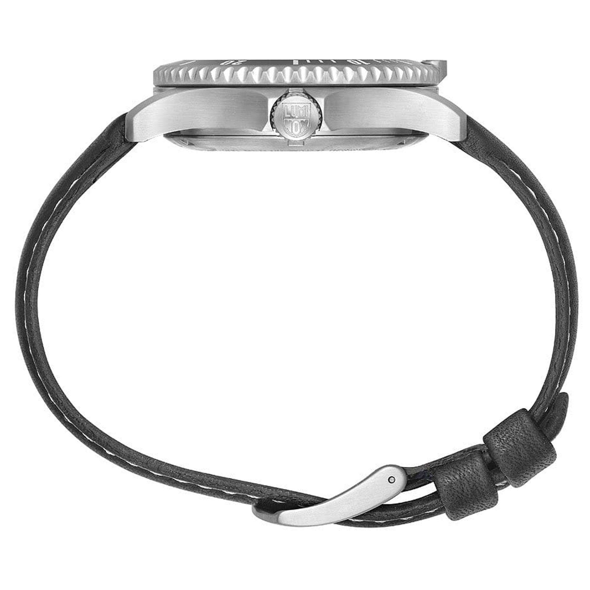 Luminox Sport Timer 0920 Serie Automatik Schwarzes Zifferblatt Lederarmband Herren Uhr XS.0921