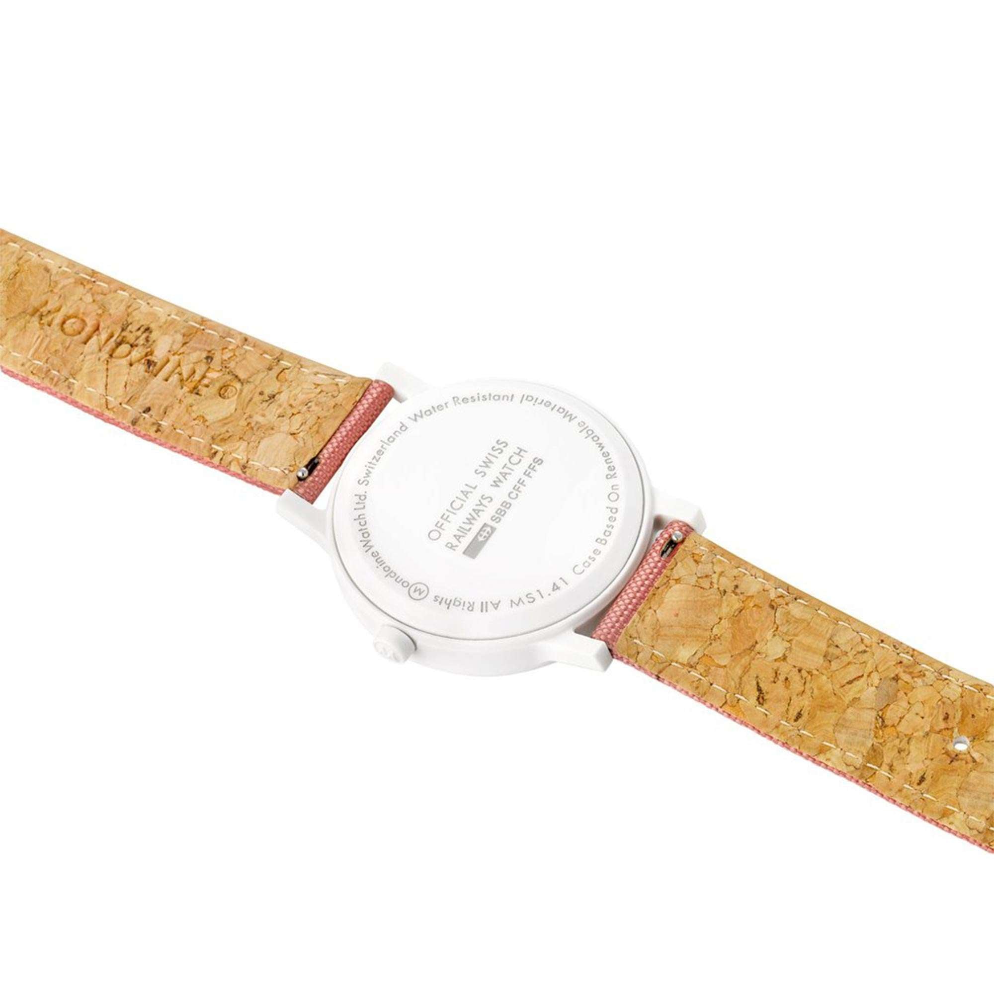 Mondaine Essence Sustainable Quartz White Dial Textile Watch MS1.41111.LP