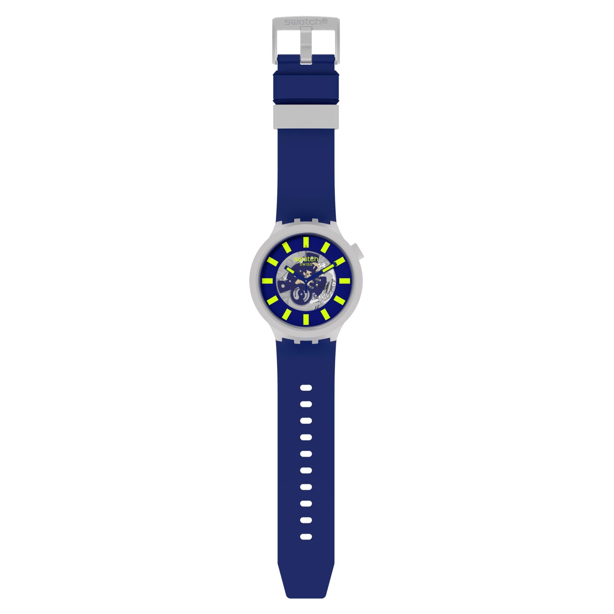 Limy Quarz Uhr mit blauem Zifferblatt und Silikonarmband SB03M103