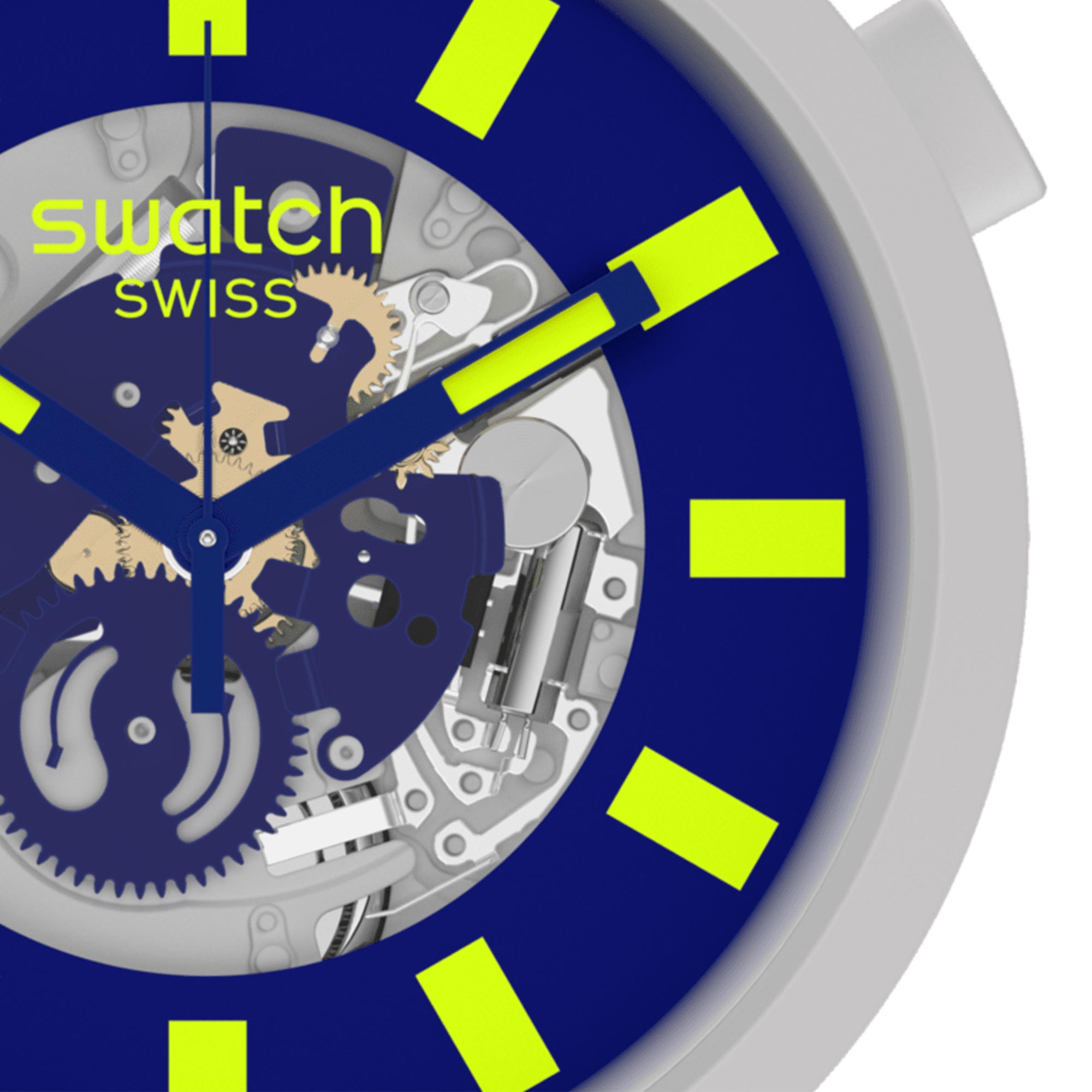 Limy Quarz Uhr mit blauem Zifferblatt und Silikonarmband SB03M103