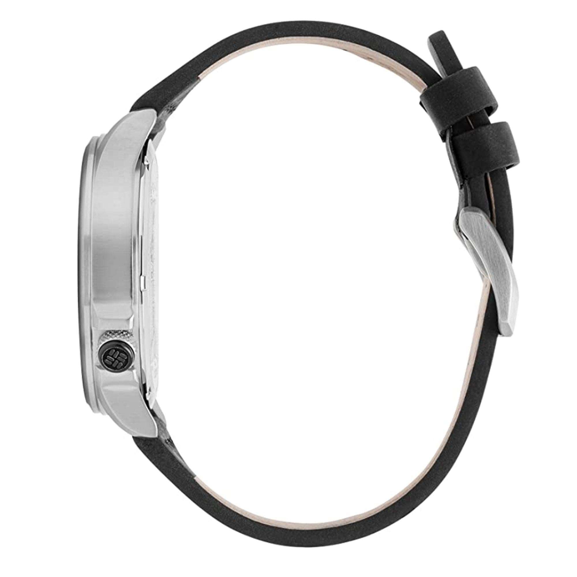 Columbia Canyon Ridge Quarz Kreide Zifferblatt Braunes Lederarmband Herrenarmbanduhr CSC02-015