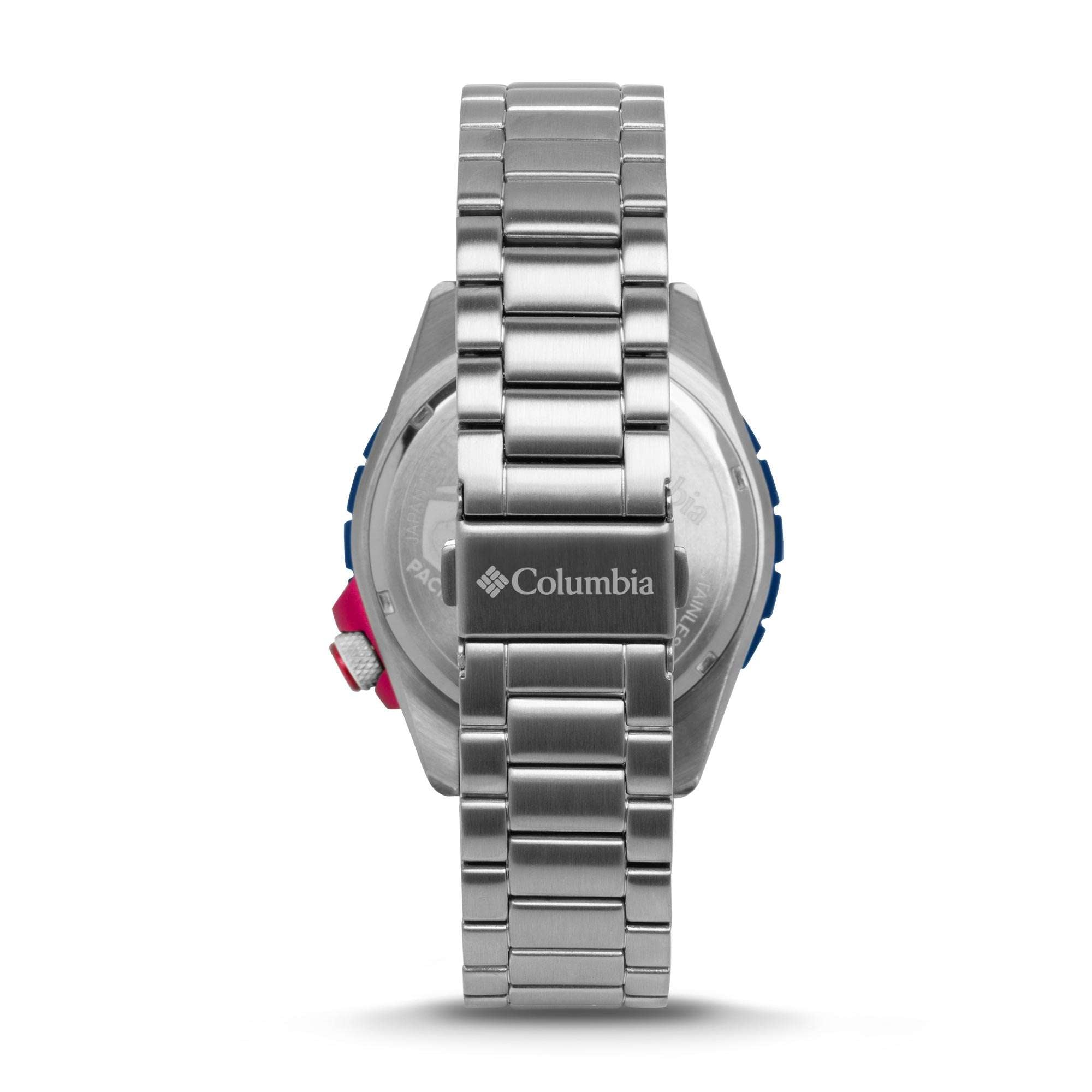 Columbia Pacific Outlander Tauchen Quarz Weißes Zifferblatt Edelstahlarmband Herrenarmbanduhr CSC04-008