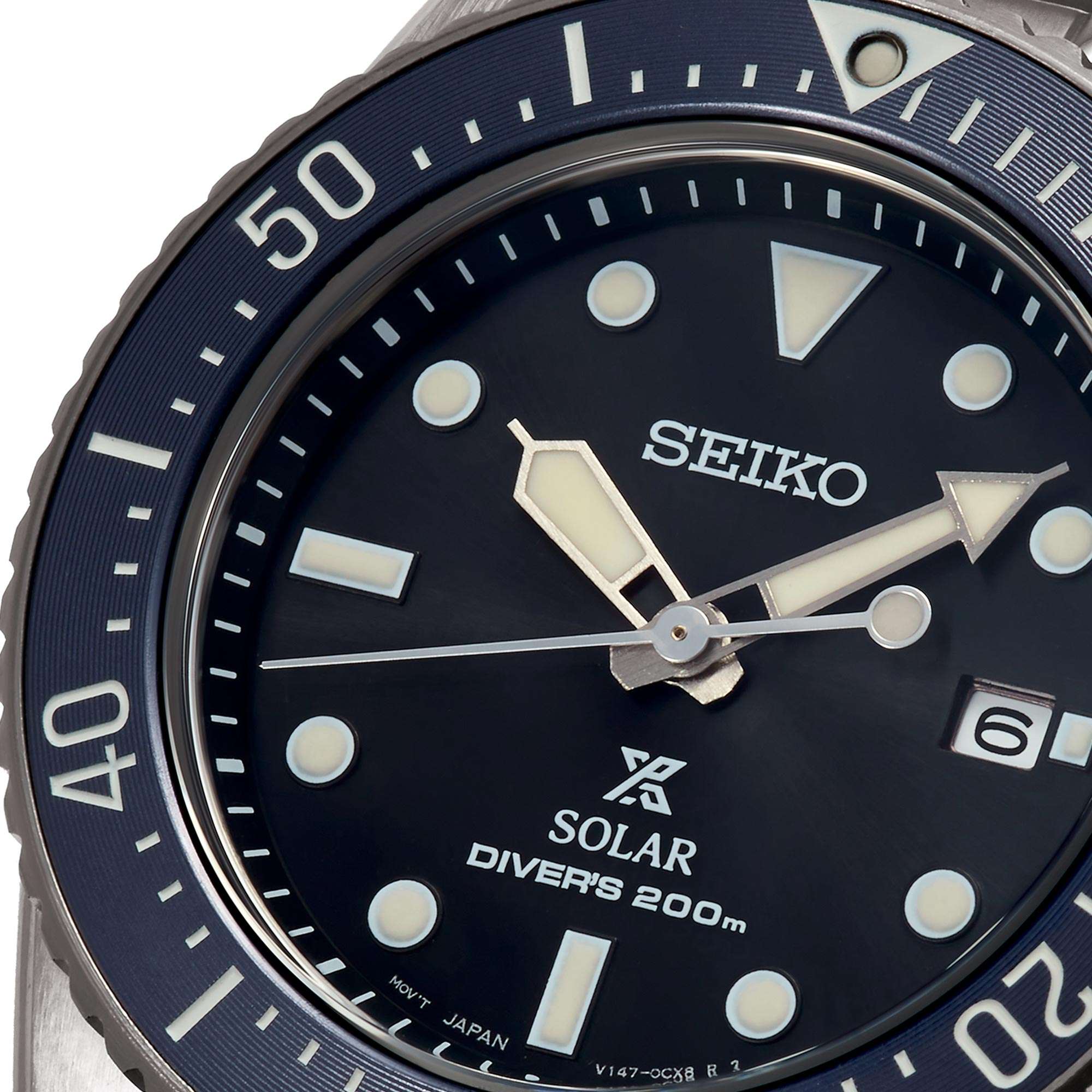 Seiko Prospex Solar Schwarzes Zifferblatt Edelstahlarmband Herren Uhr SNE569P1