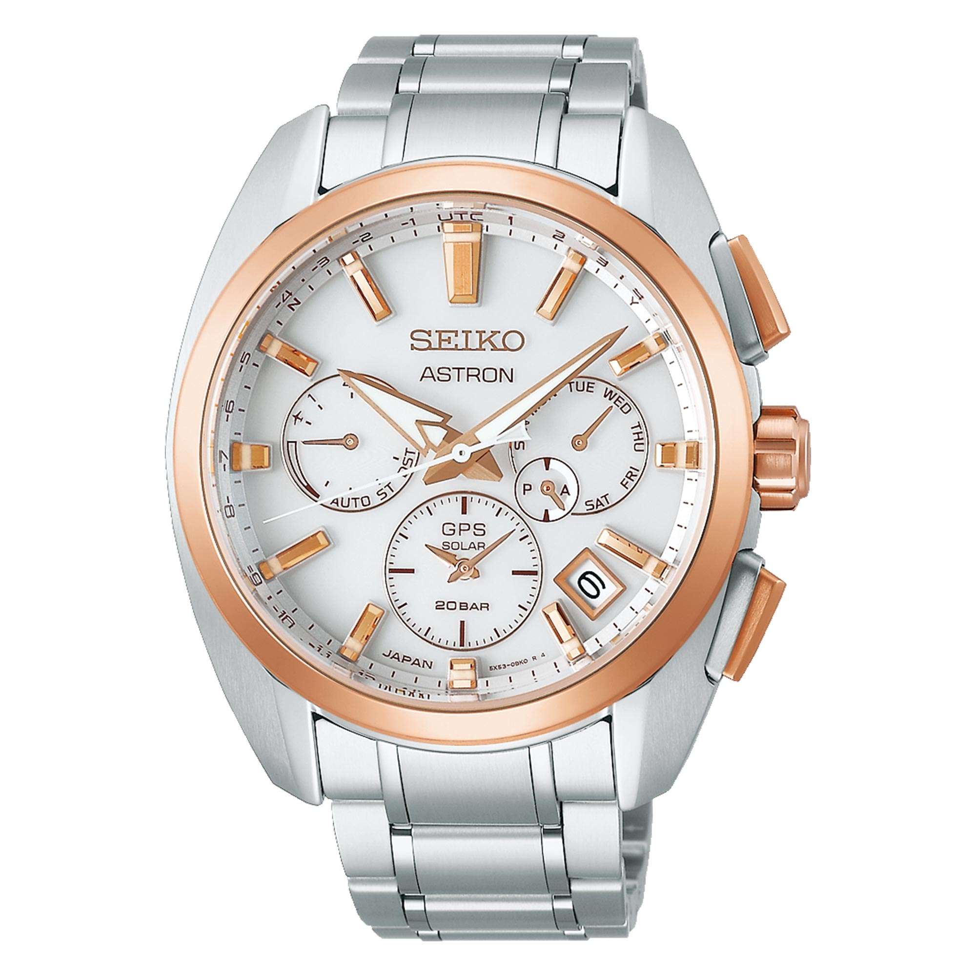 Seiko Astron GPS Solar White Dial Titanium Bracelet Men's Watch SSH104J