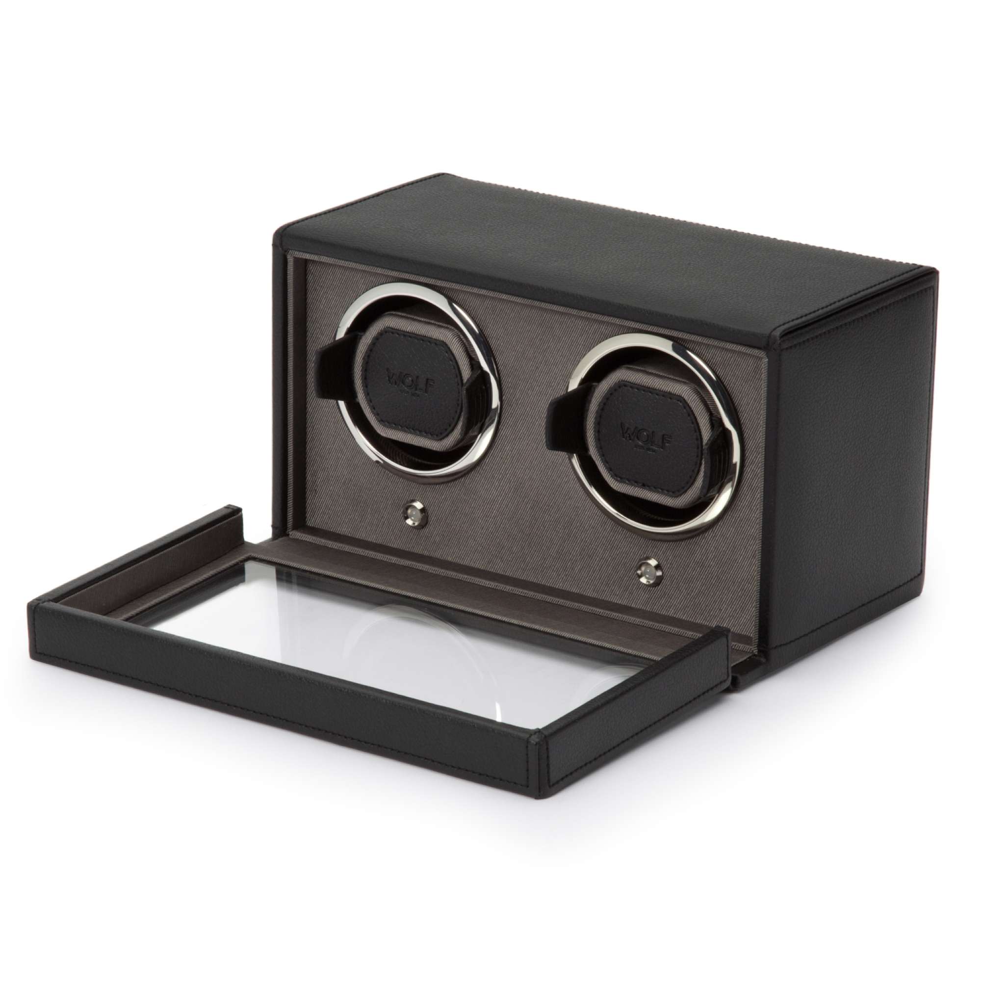 WOLF CUB BLACK DOUBLE WATCH WINDER 461203