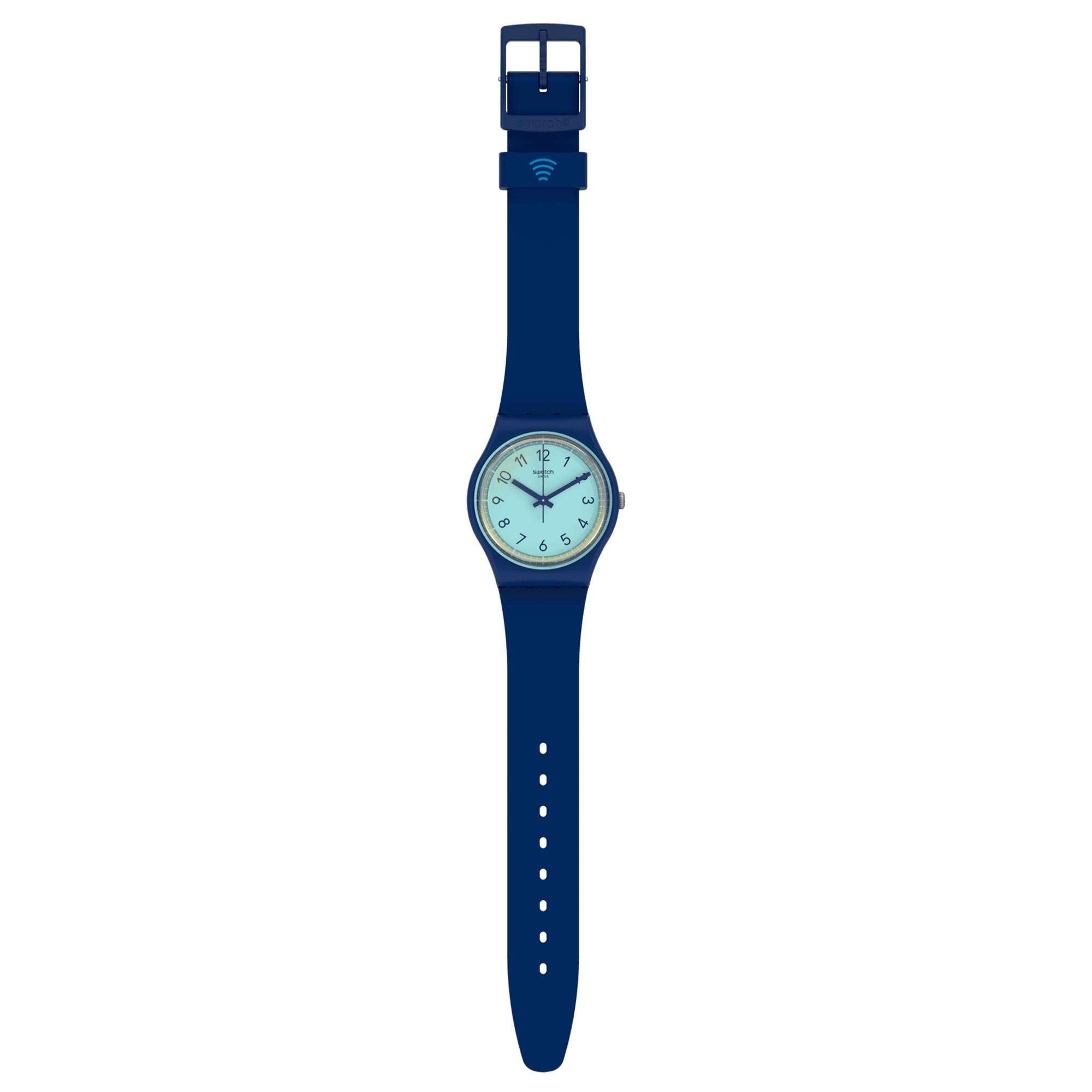 Swatch SwatchPAY! CIELPAY! Quartz Blue Dial Silicone Strap Watch SVHN102-5300