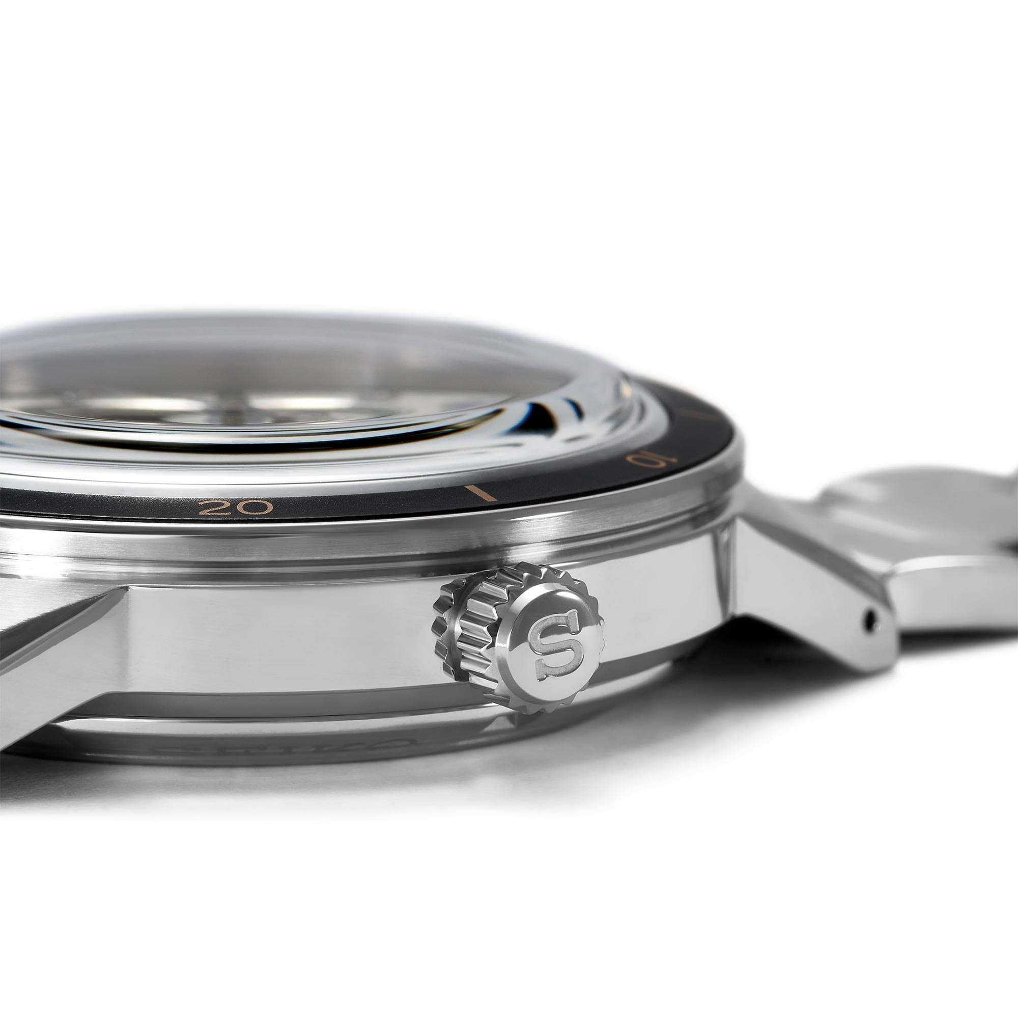 Seiko Presage Style 60'S Automatik Silbernes Zifferblatt Edelstahlarmband Herren Uhr SSA425J1