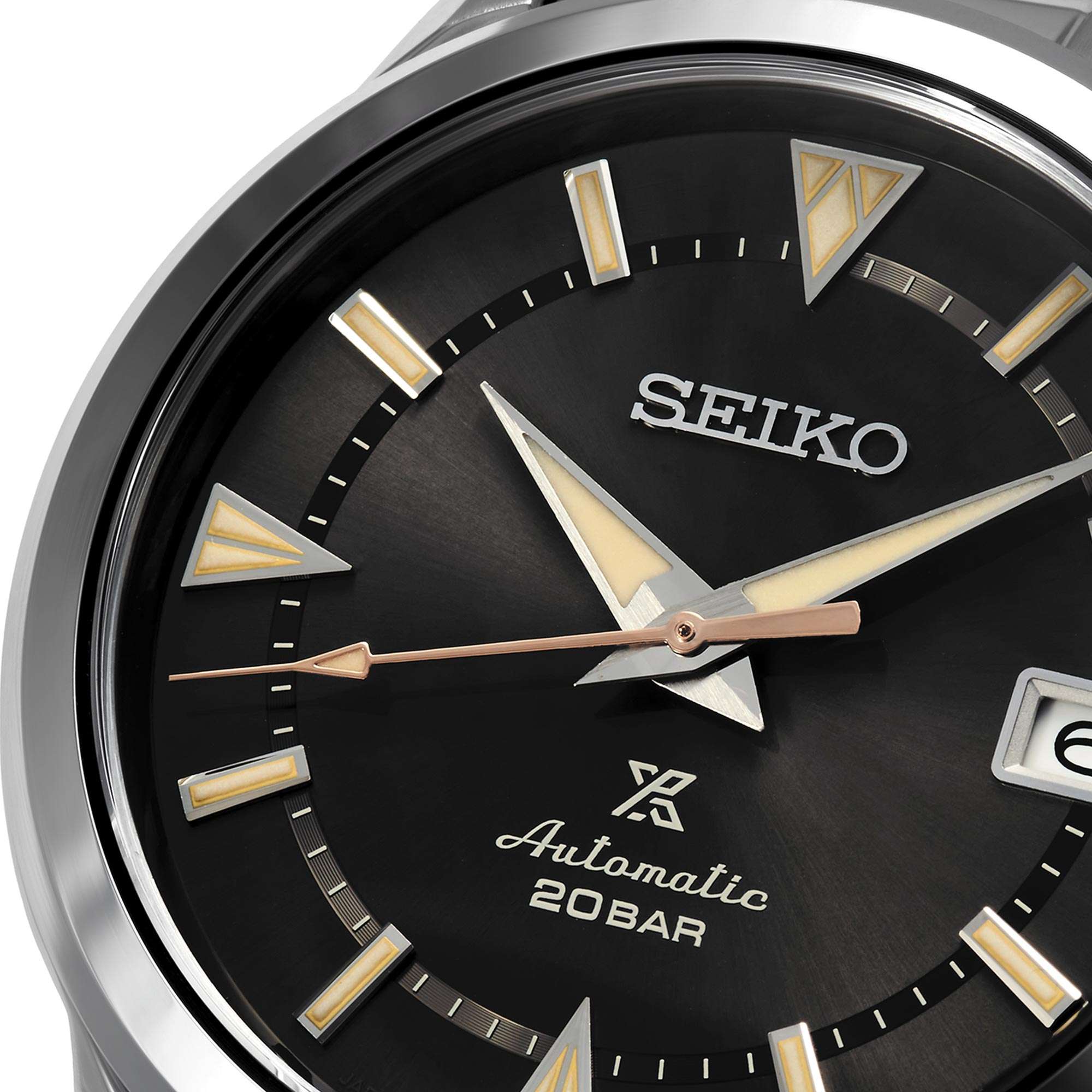 Seiko Prospex 1959 Alpinist Automatik Schwarzes Zifferblatt Edelstahl Armband Herren Uhr SPB243J1