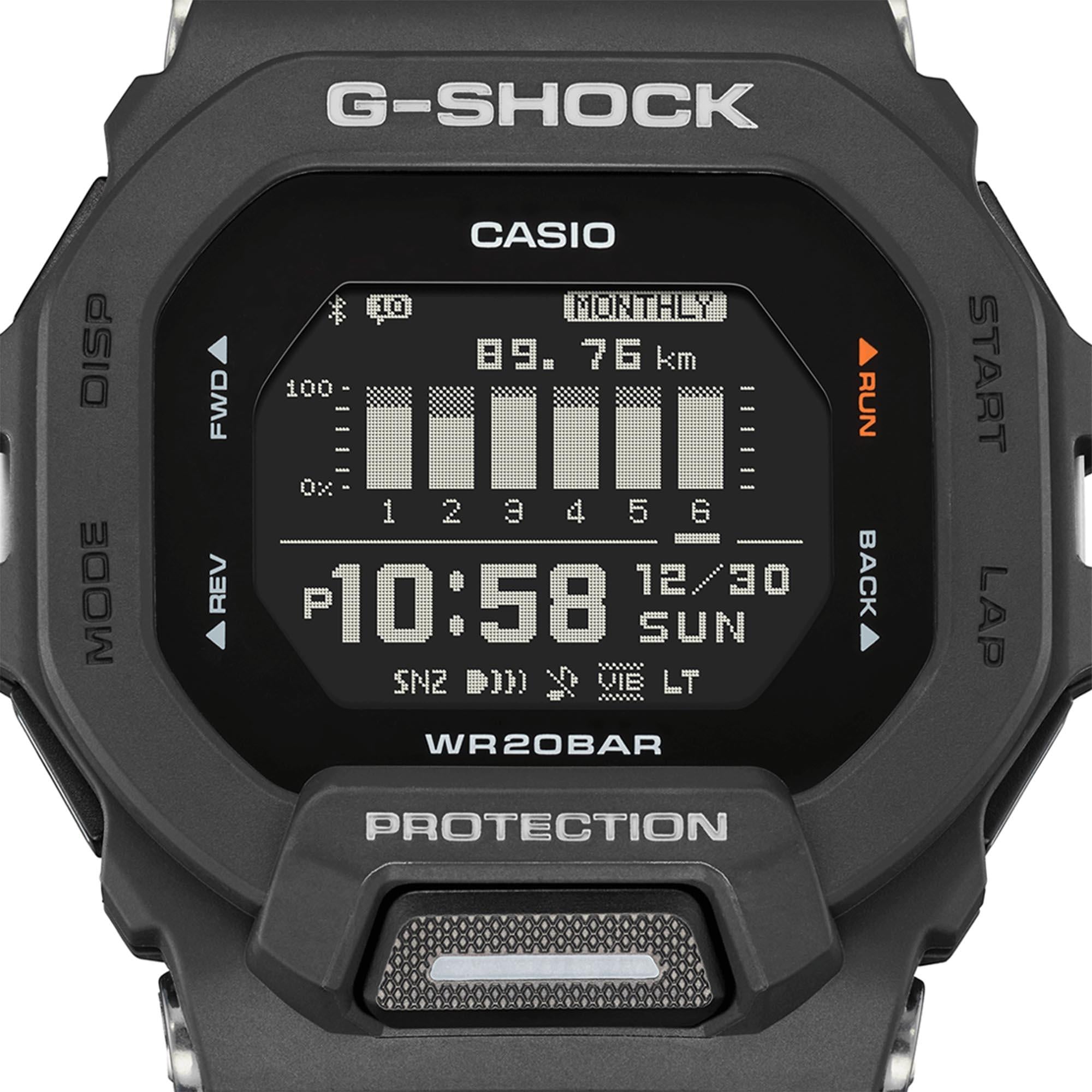 Casio G-Squad Quarz Digital Harzarmband Herren Uhr GBD-200-1ER