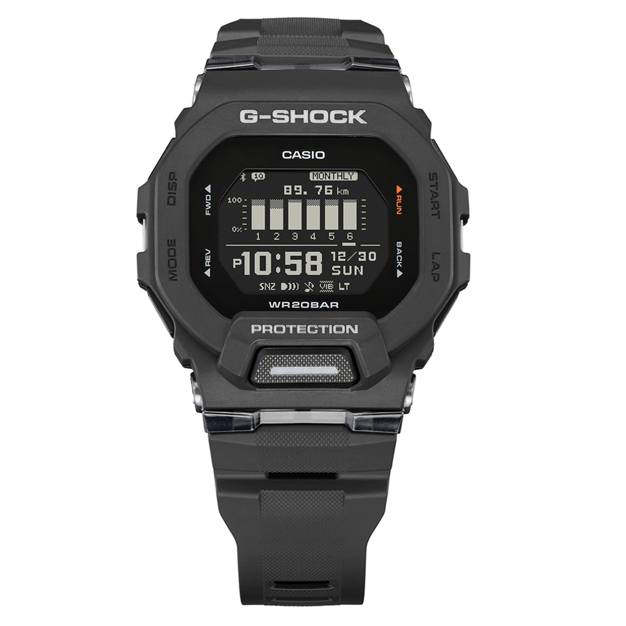 Casio G-Squad Quarz Digital Harzarmband Herren Uhr GBD-200-1ER
