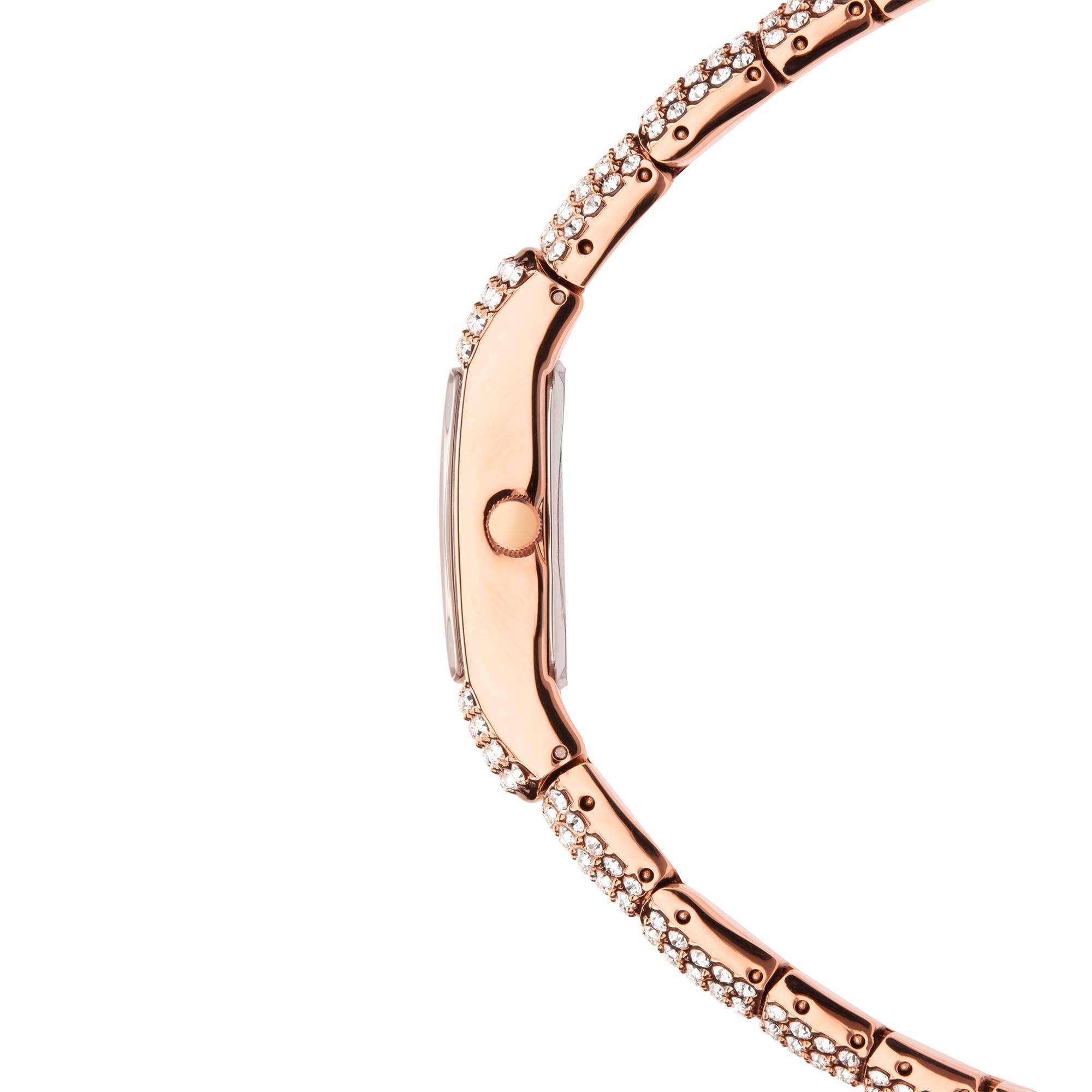 Seksy Dress Quartz Roségold Zifferblatt Roségold PVD Messing Armband Damen Uhr 2374