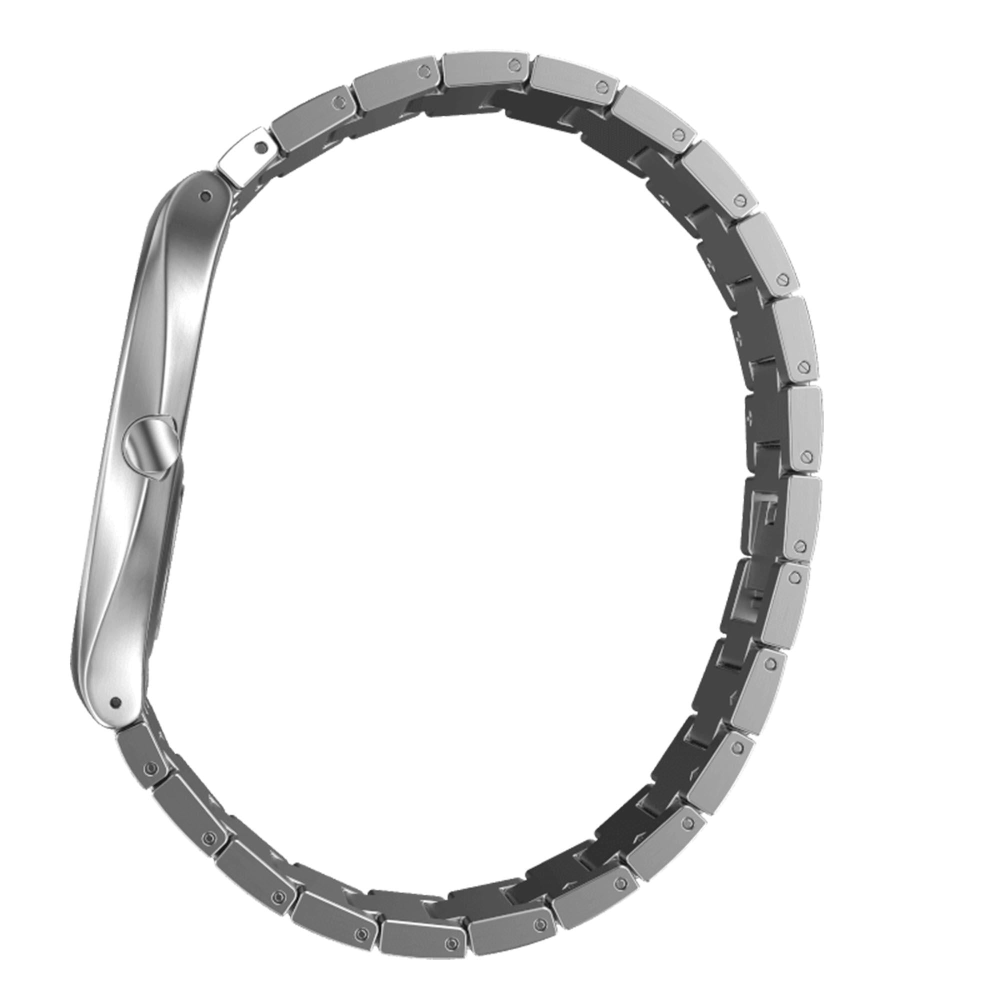 Skin Irony Navy Dial Stainless Steel Bracelet Watch SS07S106G