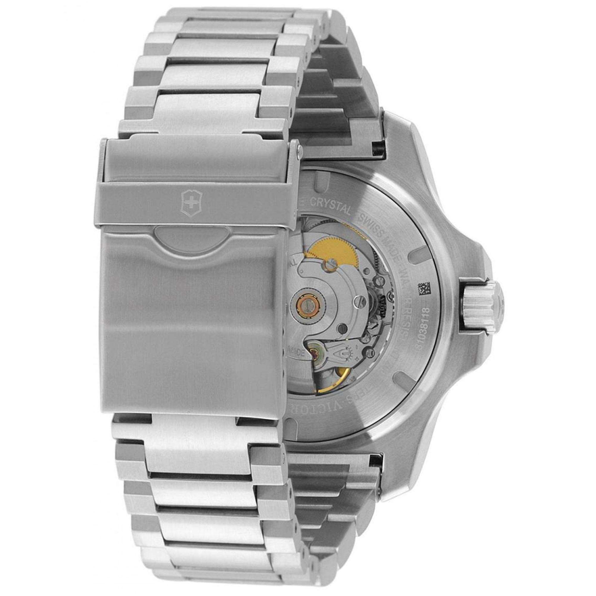 Victorinox I.N.O.X Mechanische Automatik Schwarzes Guilloche Zifferblatt Herren Uhr 241837