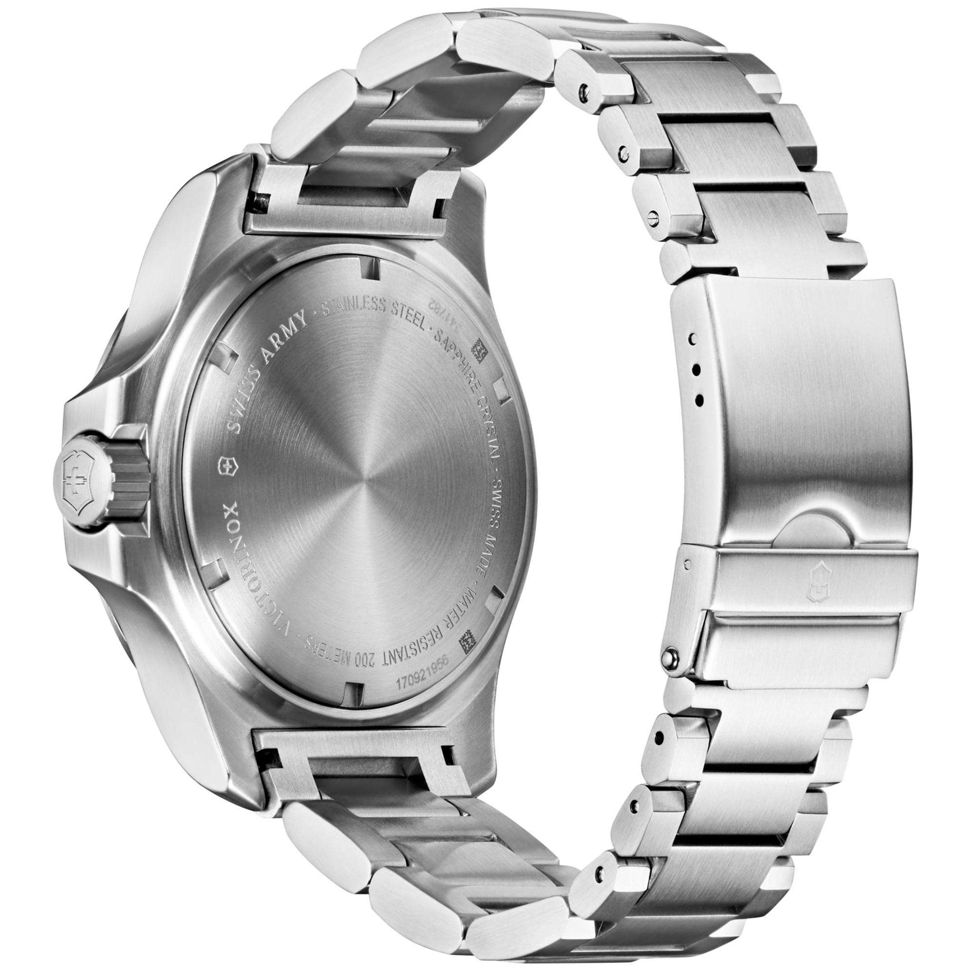 Victorinox Swiss Army I.N.O.X Professional Diver Blue Dial Silver Stainless Steel Bracelet Men's Watch 241782