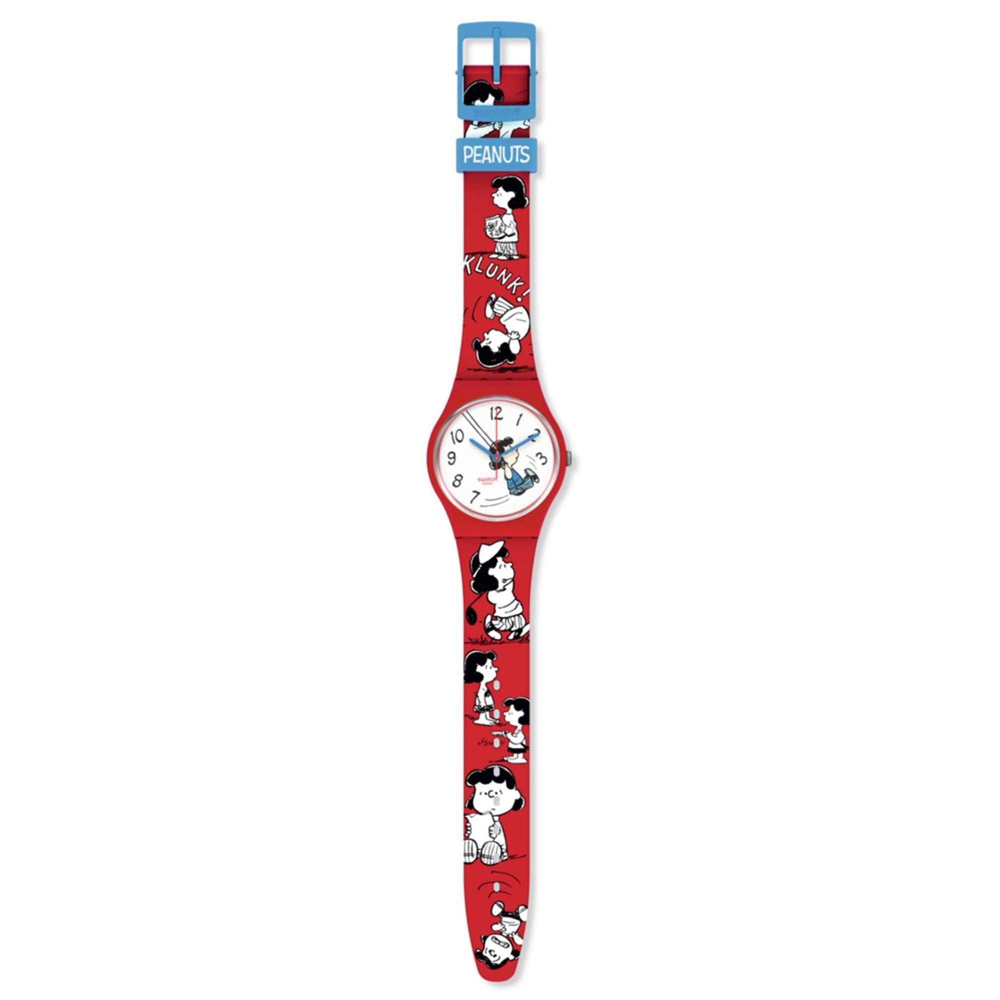 Swatch Originals 34mm White Dial Silicone Quartz Watch SO28Z106