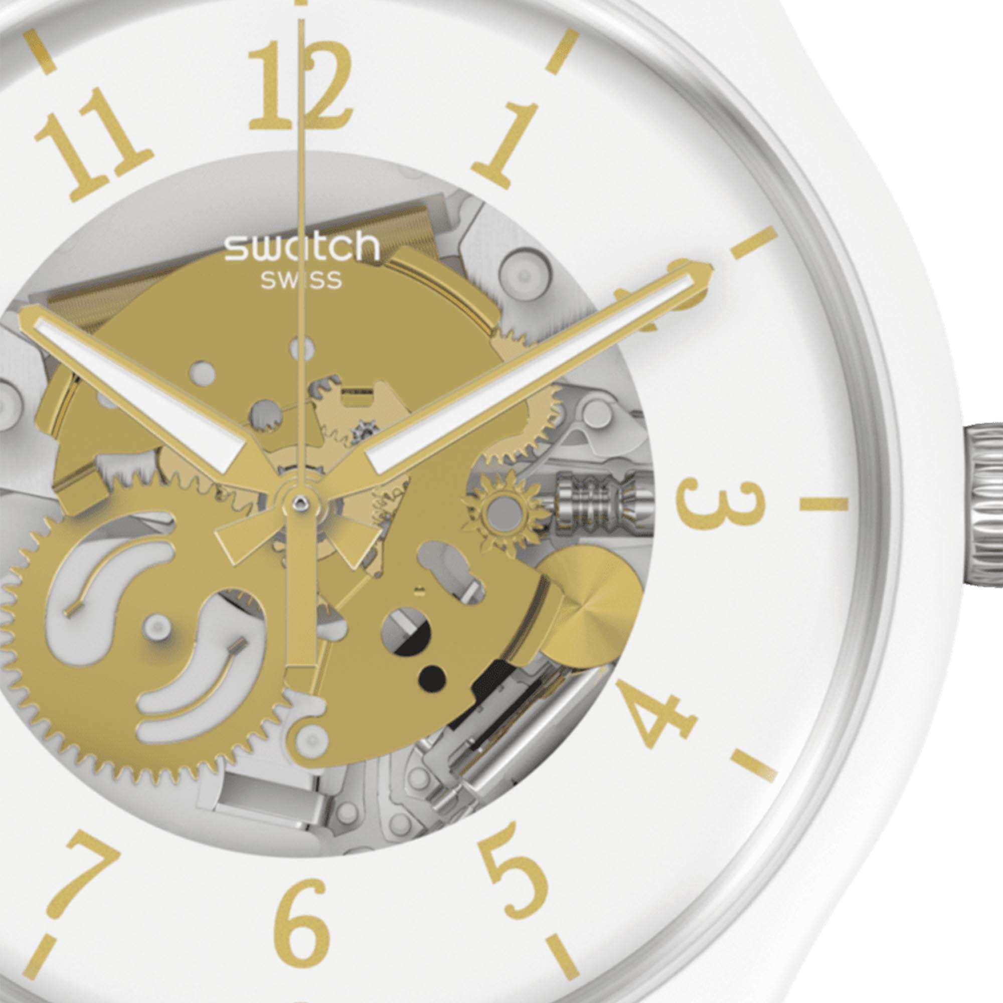 Swatch SwatchPAY! TAILSHEADSPAY! Quartz White Dial Watch SO32W105-5300