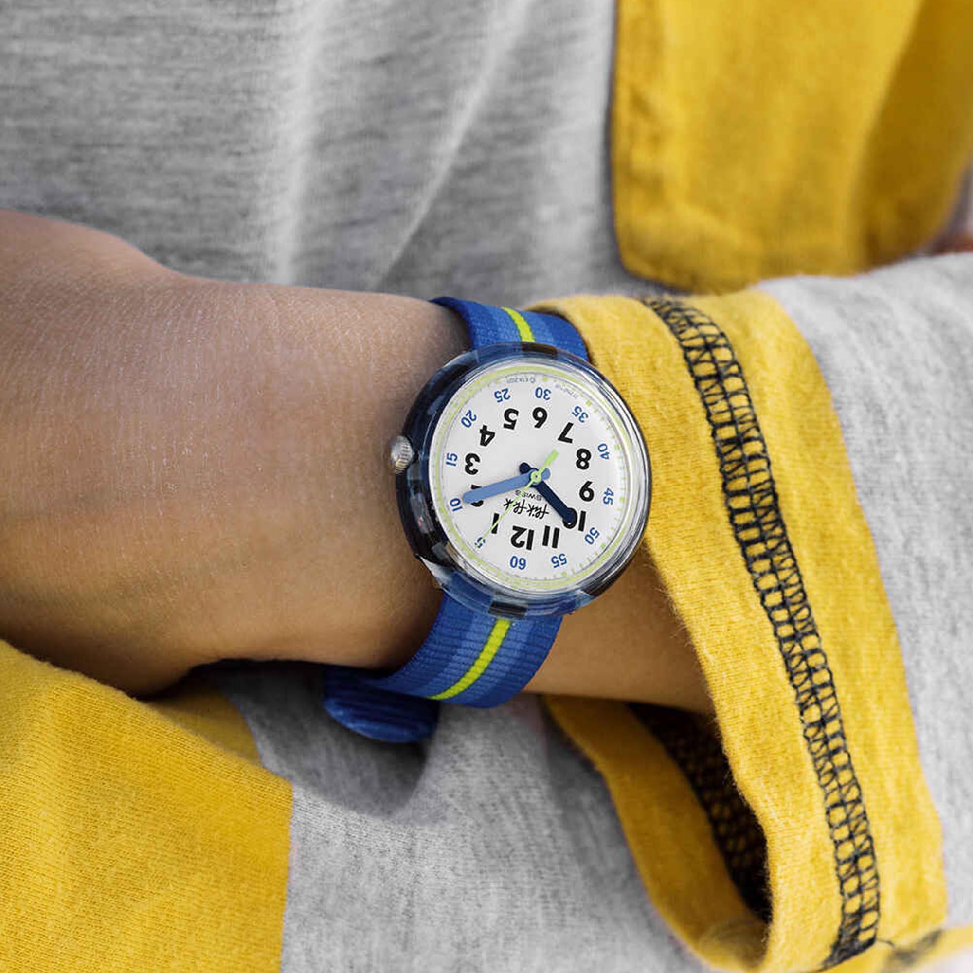 Flik Flak Quartz Blue Dial Blue Strap Boys Watch FPNP108