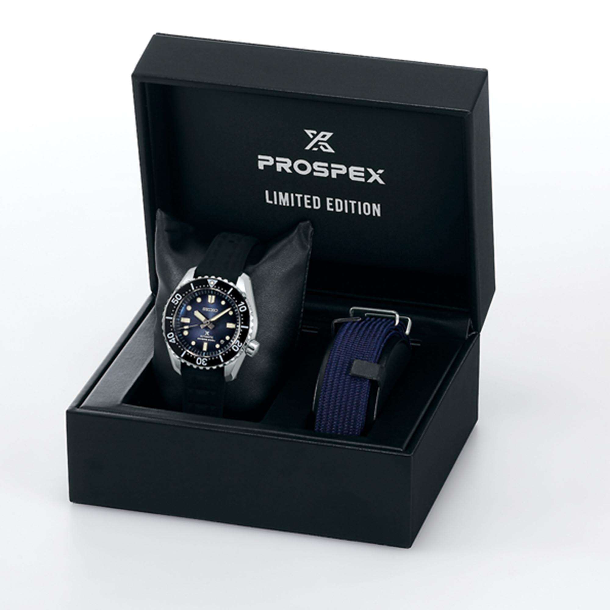 Seiko Prospex 'Antarctic Ice' Automatik Blaues Zifferblatt Blauer Armband Limitierte Auflage Herren Uhr SLA055J1