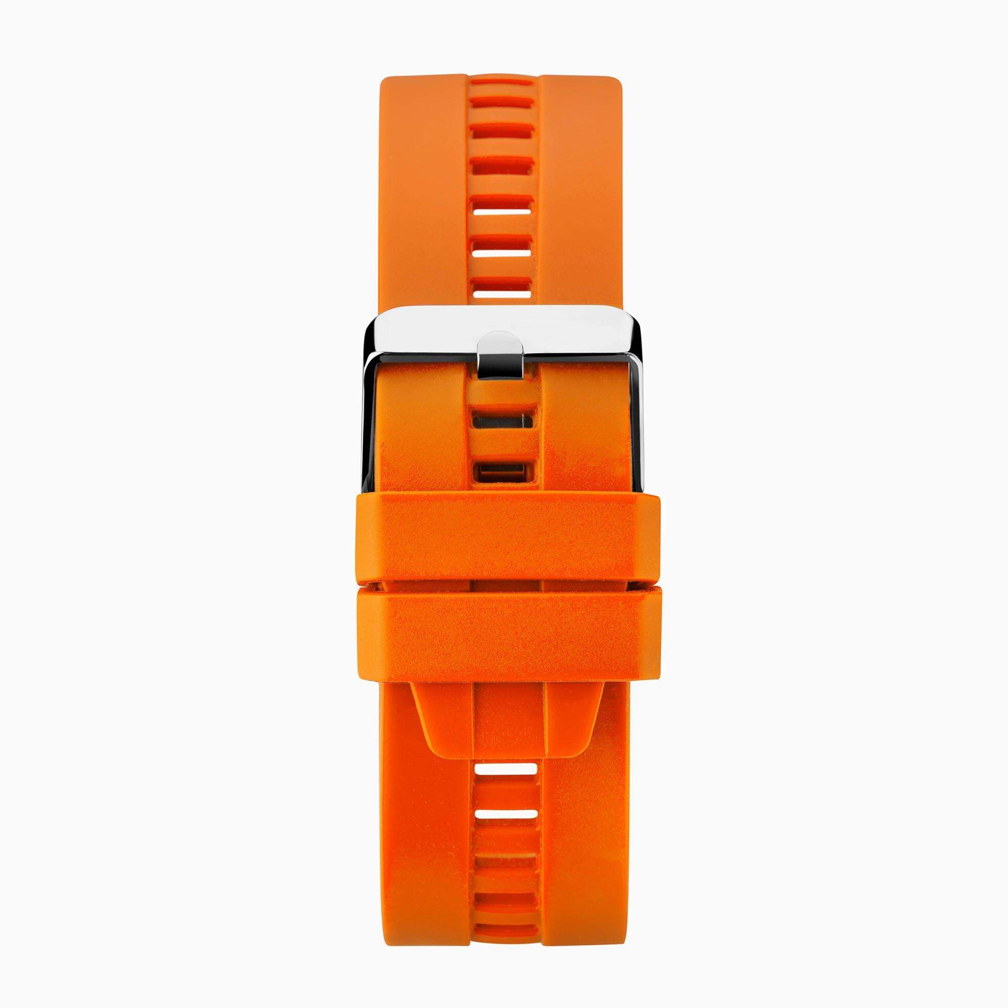 Sekonda Schwarzes Interaktives Zifferblatt Oranger Silikonarmband Herren Smartwatch 1911