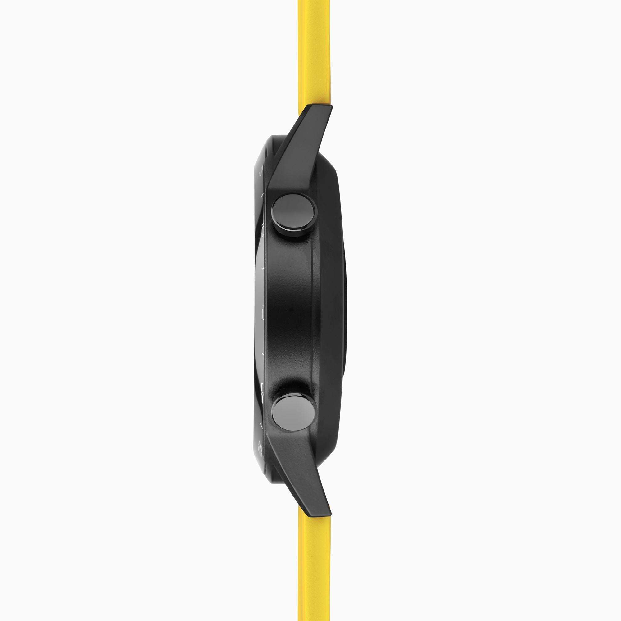 Sekonda Black Interactive Dial Yellow Silicone Strap Men's Smart Watch 1994