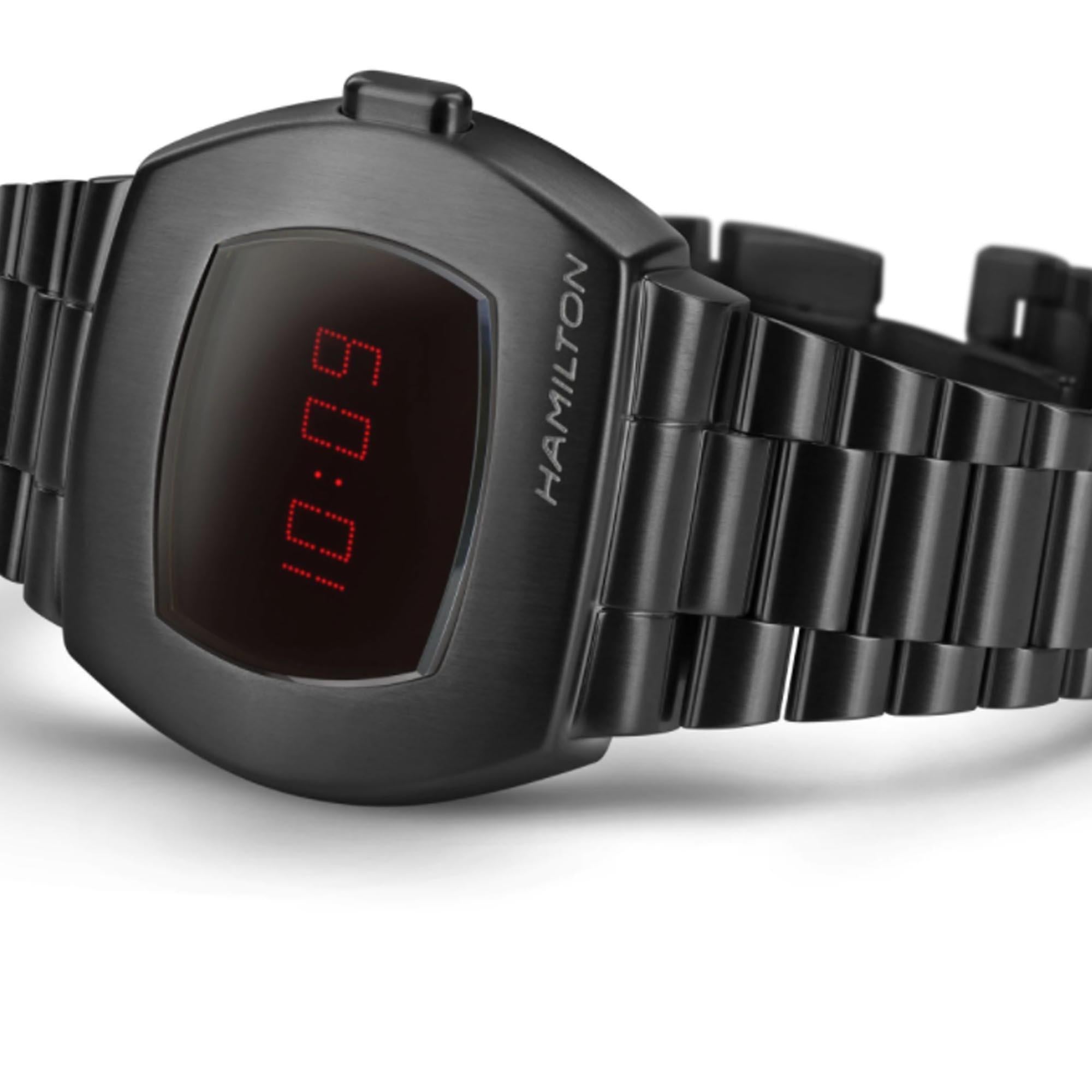 Hamilton American Classic 41mm PSR Digital Steel Mens Quartz Watch H52404130