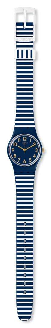 Swatch Ora Daria Blue Dial Silicone Strap Unisex Watch LN153 - WatchNation