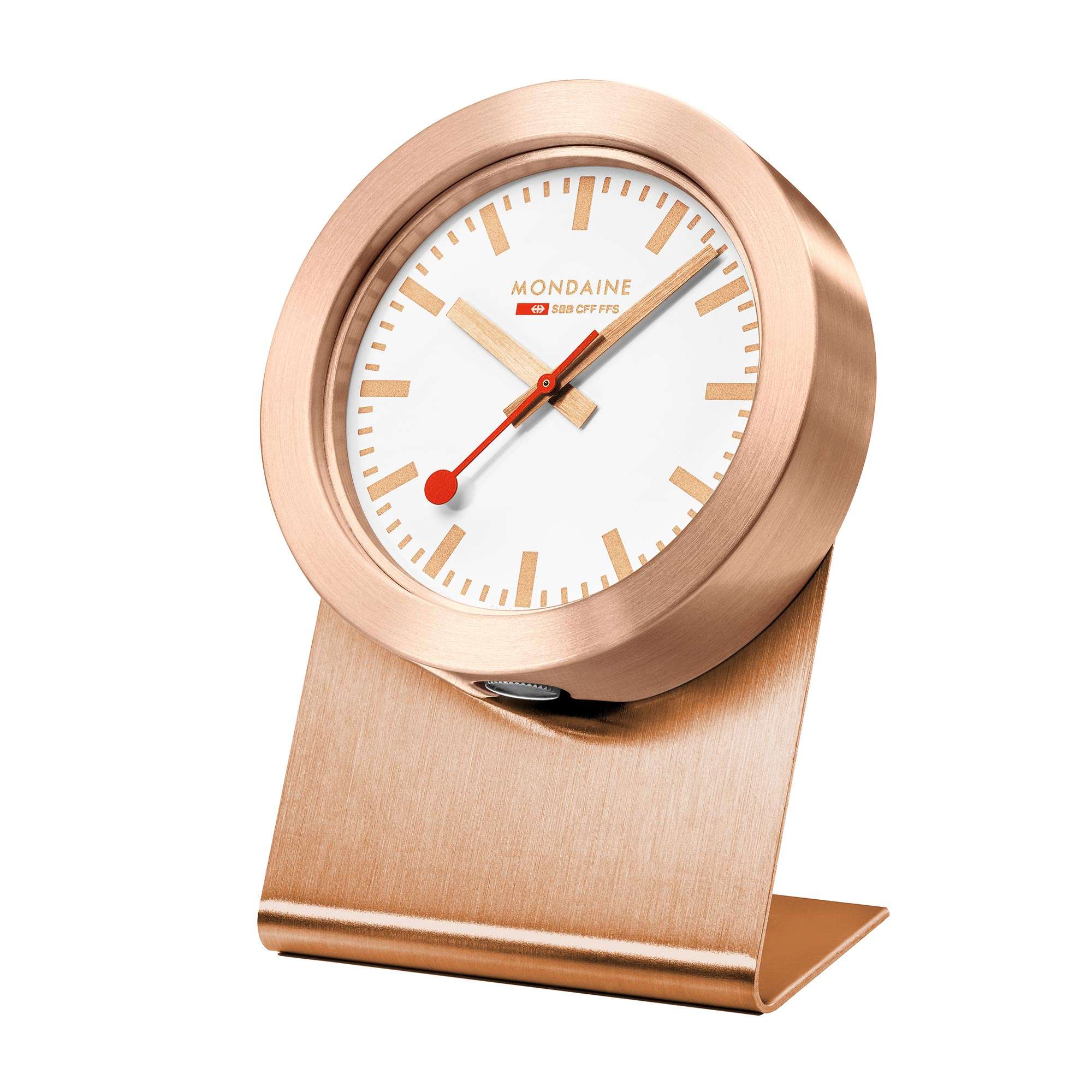 Mondaine Magnet Clock 50mm Copper Case Table Clock A660.30318.82SBK