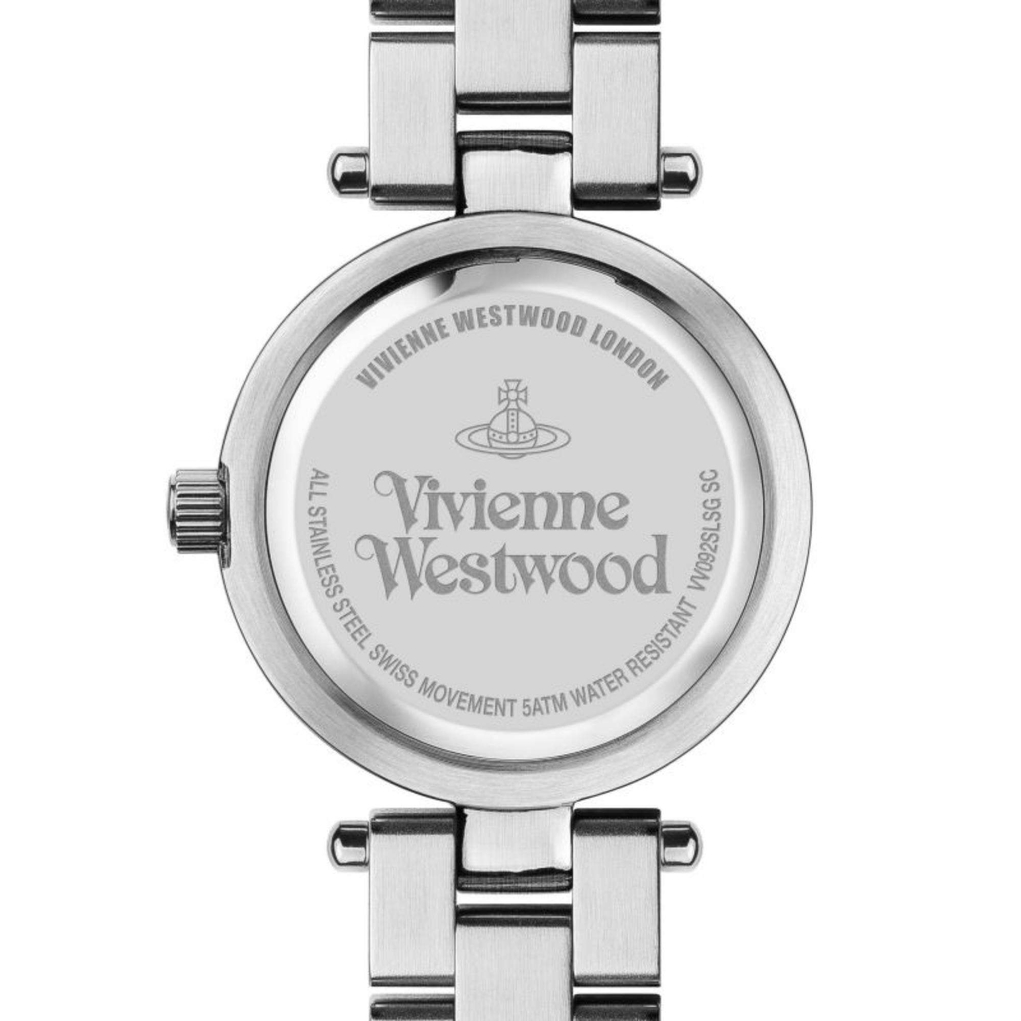 Vivienne Westwood Westbourne Quarz Silbernes Zifferblatt Zweifarbiges Edelstahlarmband Damen Uhr VV092LSG