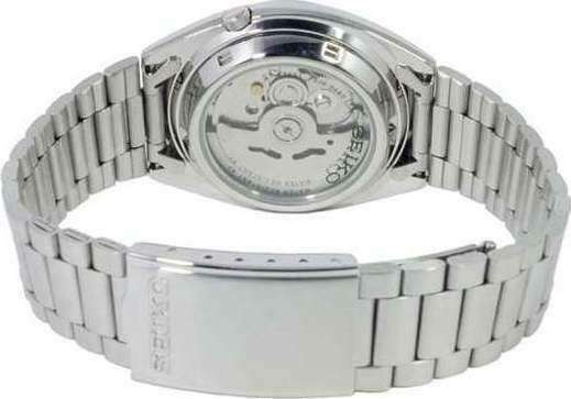 Seiko SNXG47K1 exhibition case back showing automatic movement and engraved details